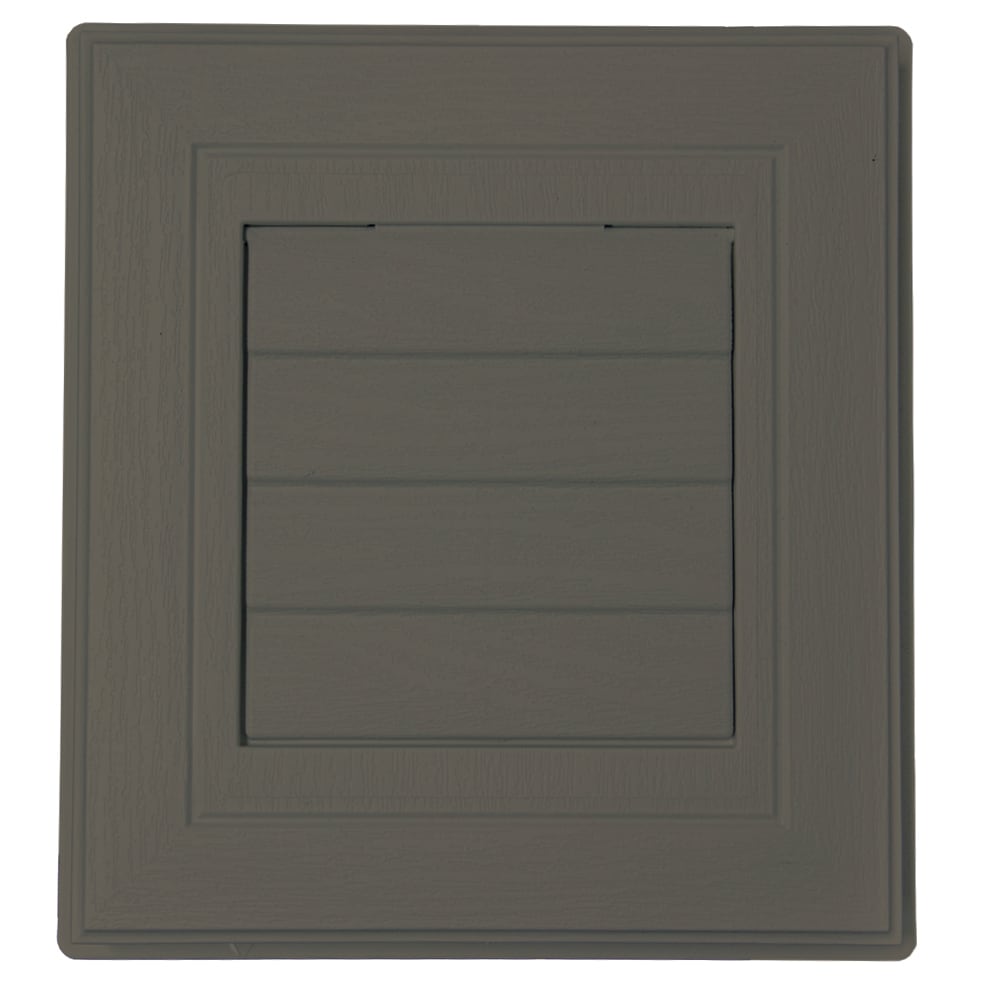 Novik Dryer Vent Block 7.88-Inches x 7.13-Inches Charcoal Gray Vinyl Universal Mounting Block #148300228F