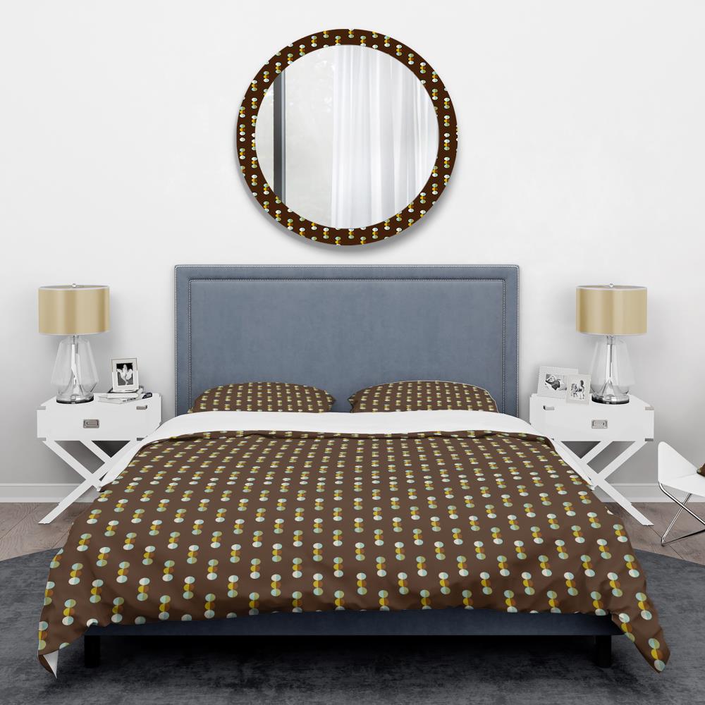 Designart BED24593-K 3 -Piece Black King Duvet cover Set