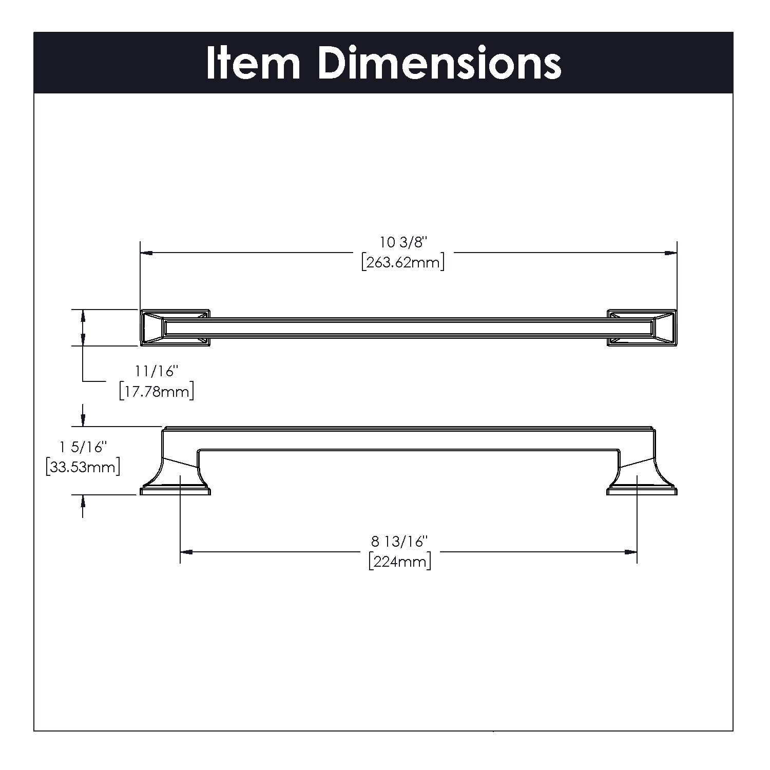 Belwith Keeler B077464-MB Cabinet-Pulls - View #4
