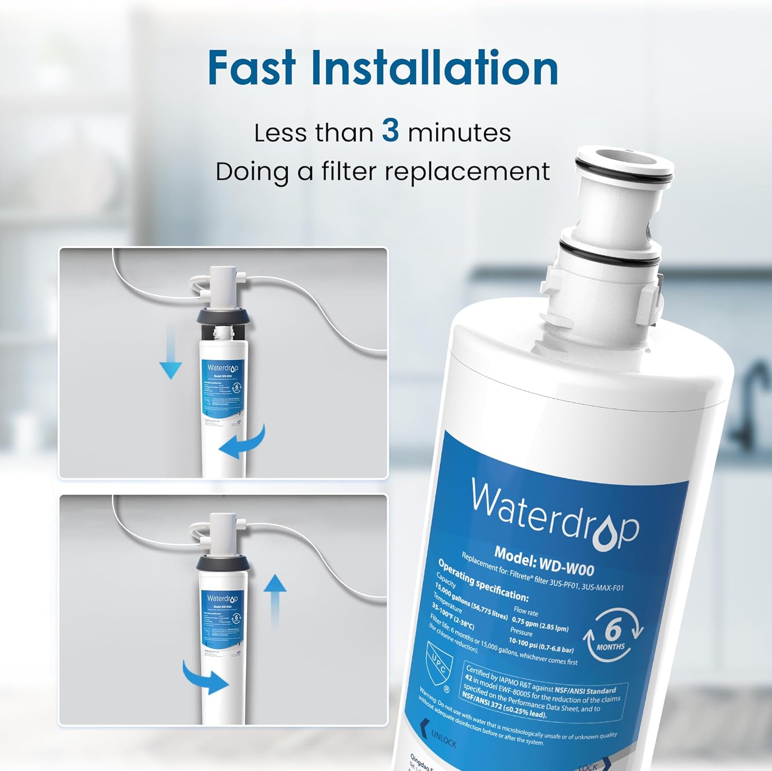 Waterdrop B-WD-3US-PF01-1 Replacement-Water-Filters-Cartridges - View #2