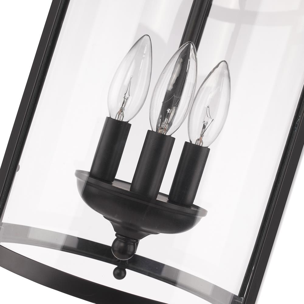 Golden Lighting 1157-3P BLK Pendant-Lights - View #3