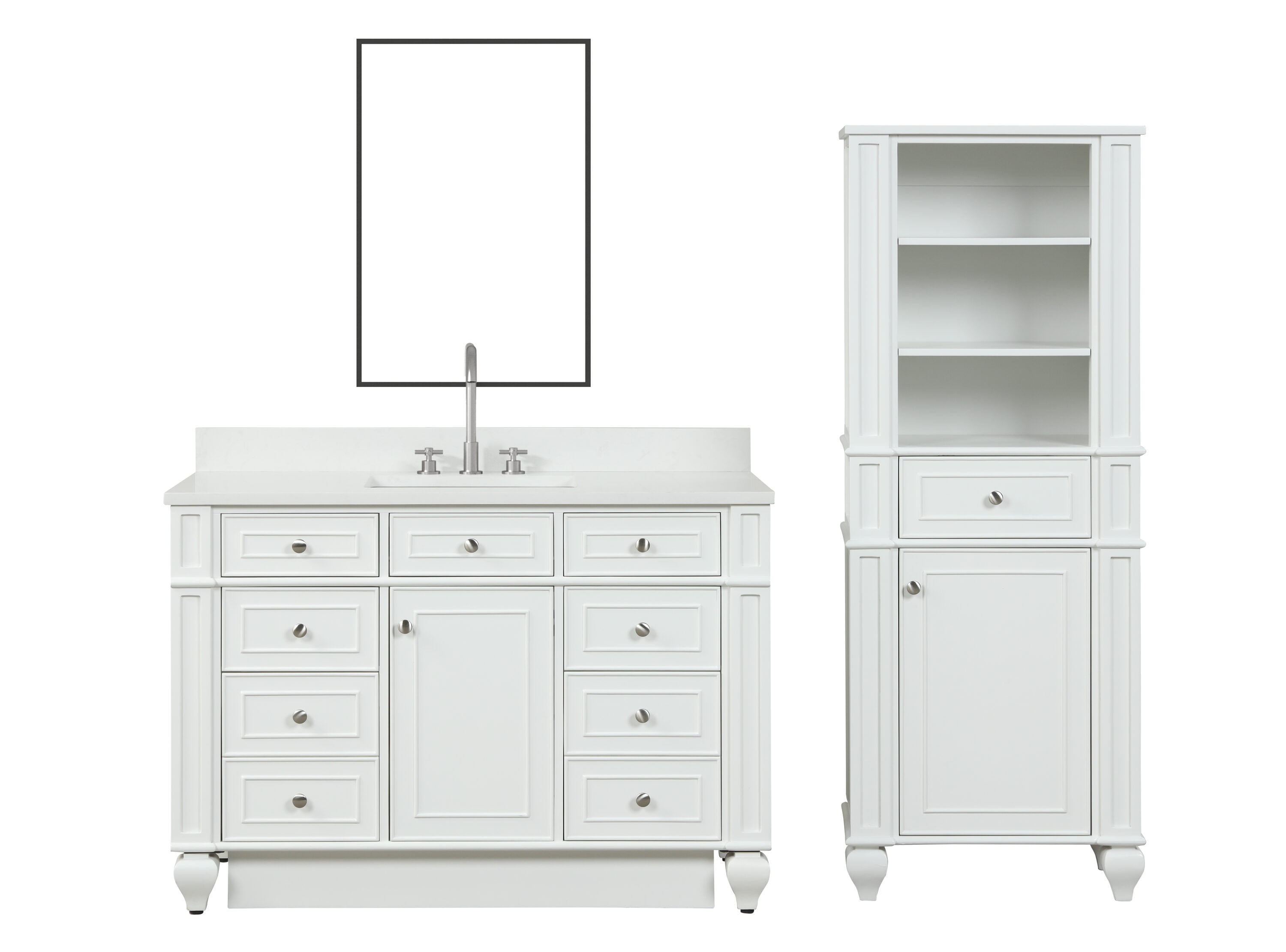 Design Element WN-48-W Bath-Vanity-Combo - View #15