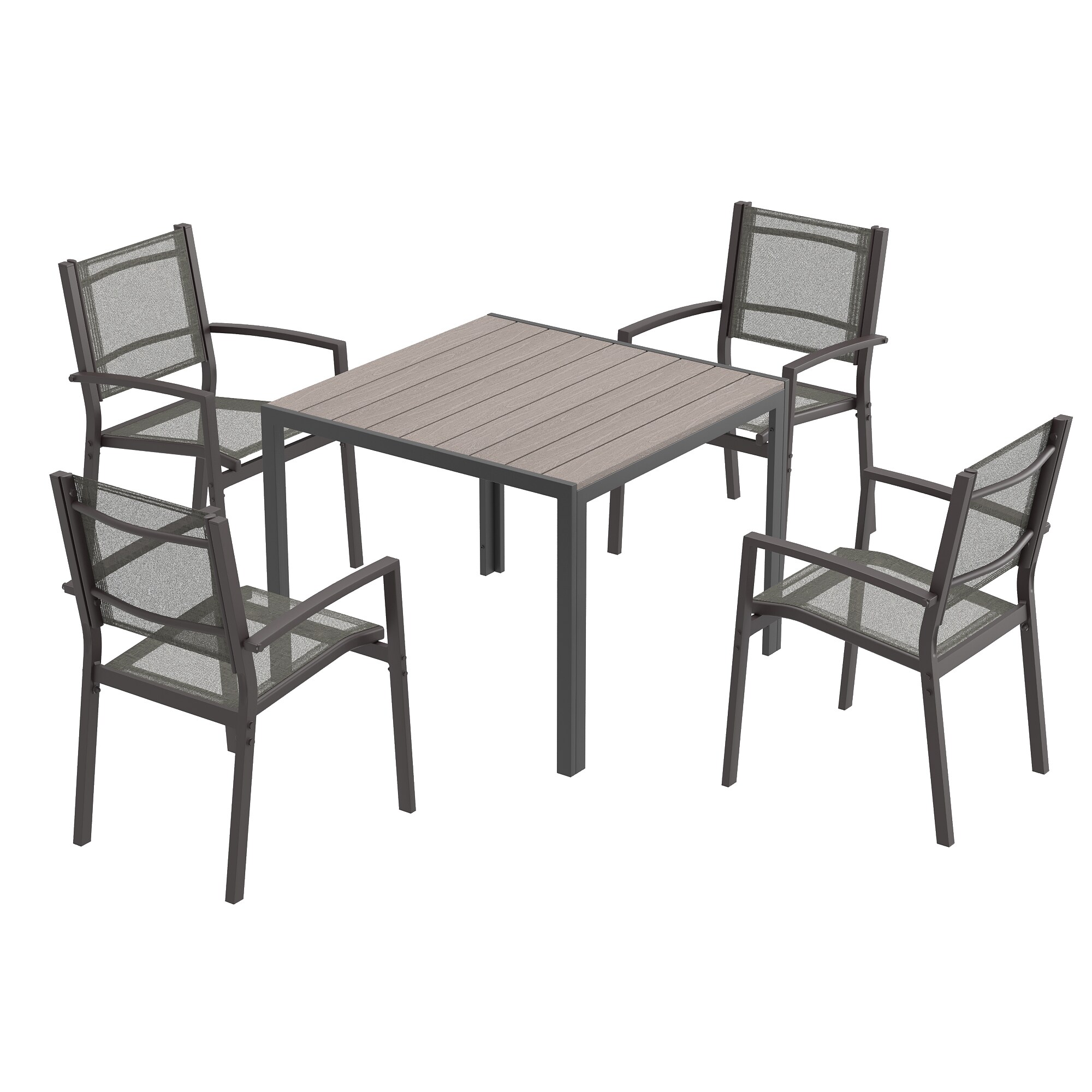 ACEGOSES LW-DS-265-TGY Patio-Conversation-Sets - View #2