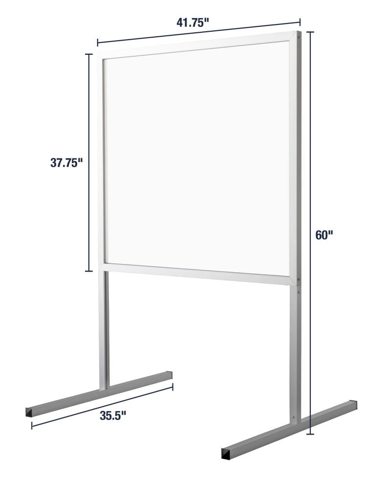 M-D Heavy-Duty Sneeze Guard 0.25-in T x 42.6-in W x 36-in L Clear Acrylic  Sheet in the Polycarbonate & Acrylic Sheets department at