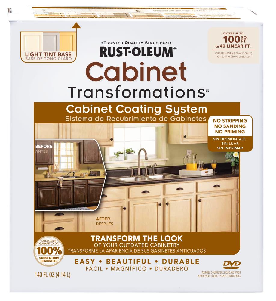 Rust-Oleum Cabinet Transformations Light Base Satin Cabinet Resurfacing ...