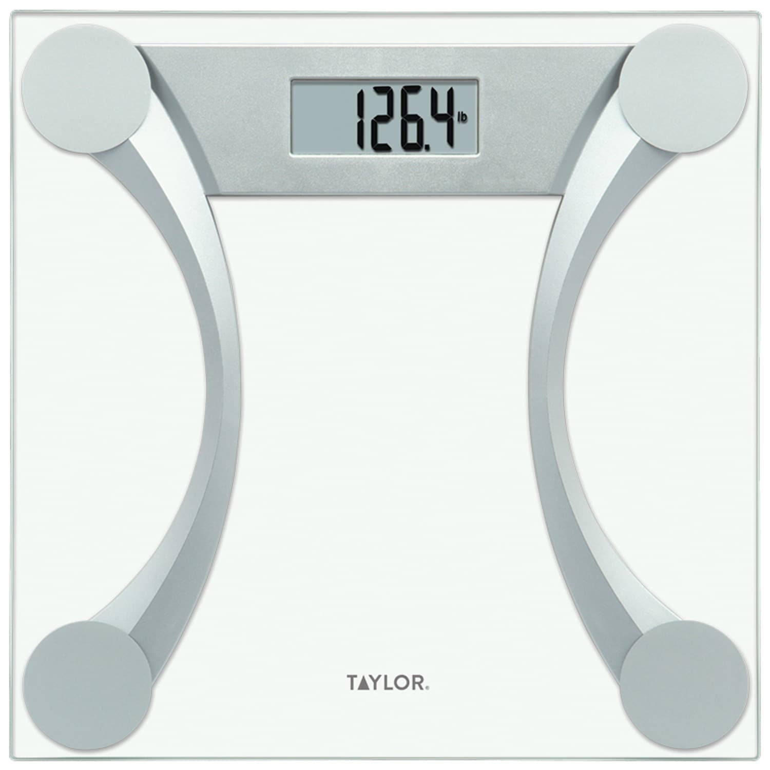 Taylor Weight Tracking LCD Glass Body Weight Scale Battey Powered, 440lb  Capacity