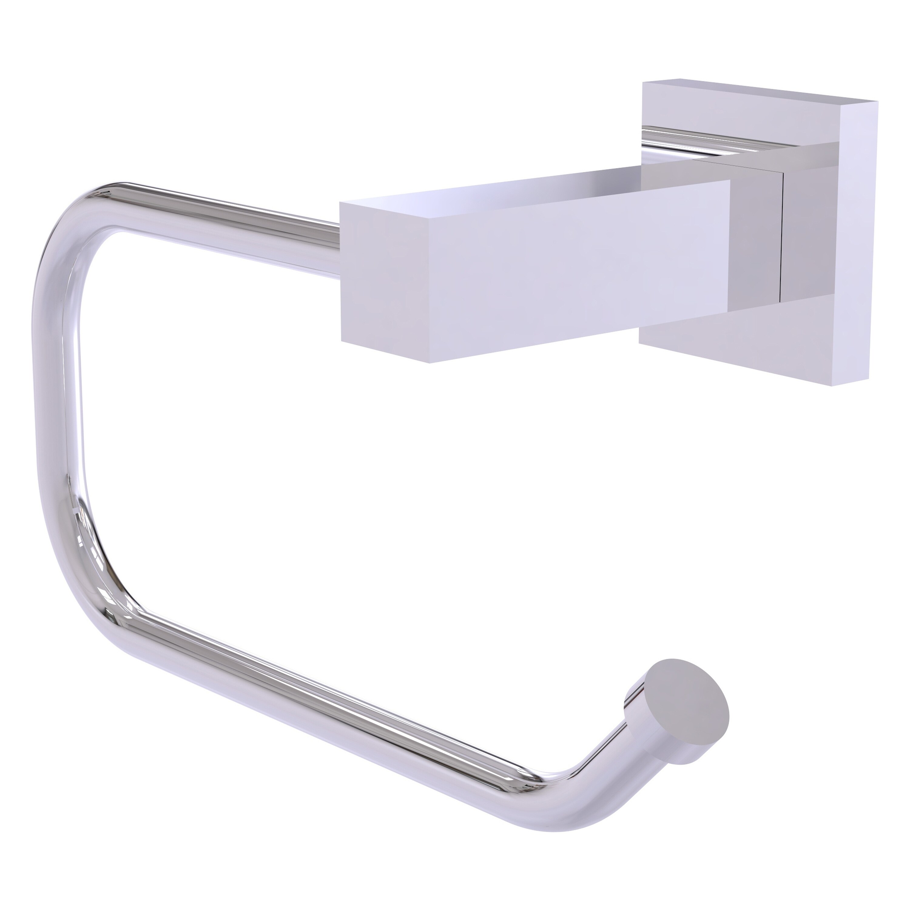 Allied Brass MT-24E-PC Montero Polished Chrome Wall mount Single post Toilet Paper Holder 1 -Rolls with Storage