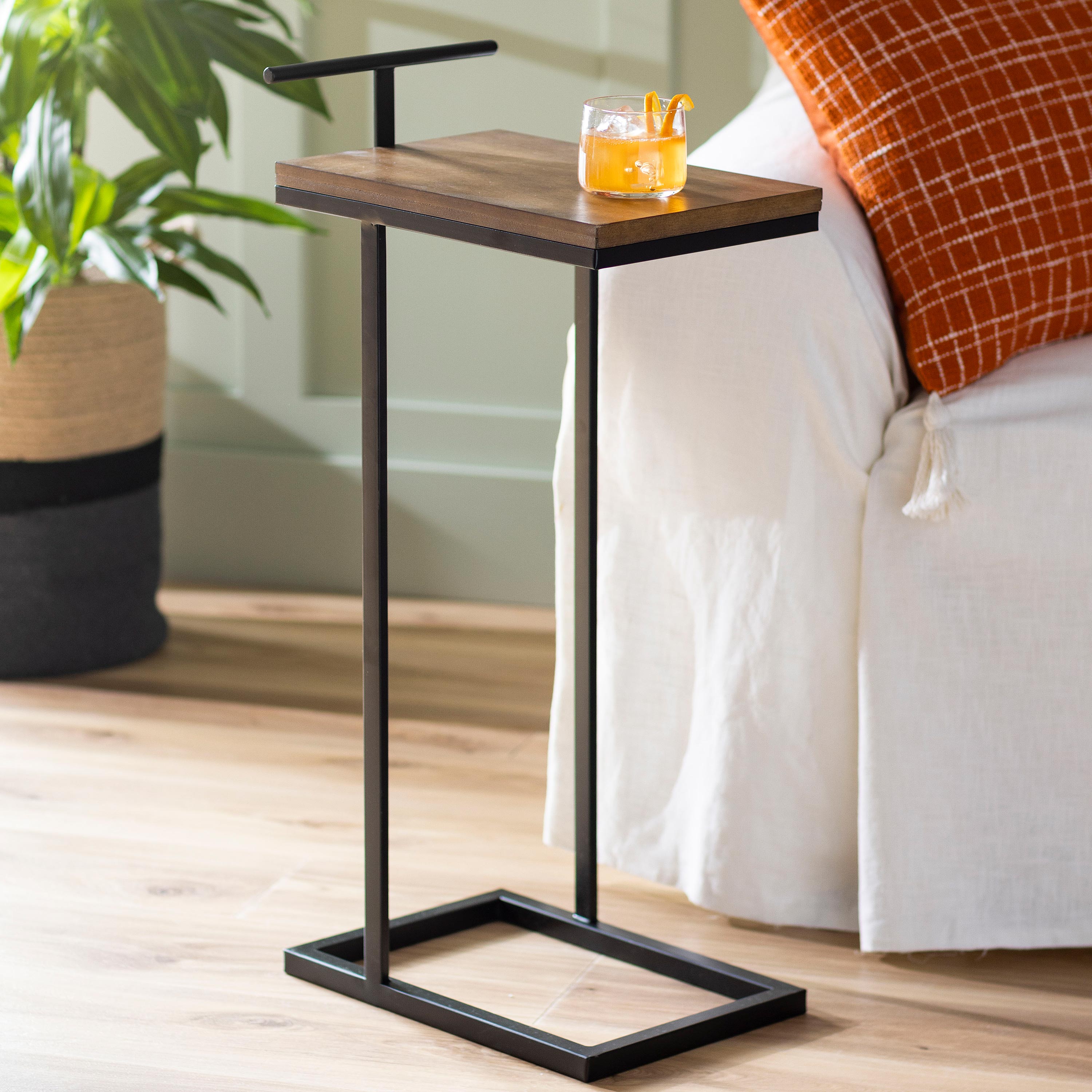 Evergreen 8F00714 Square Outdoor End Table 10-in W x 14.4-in L