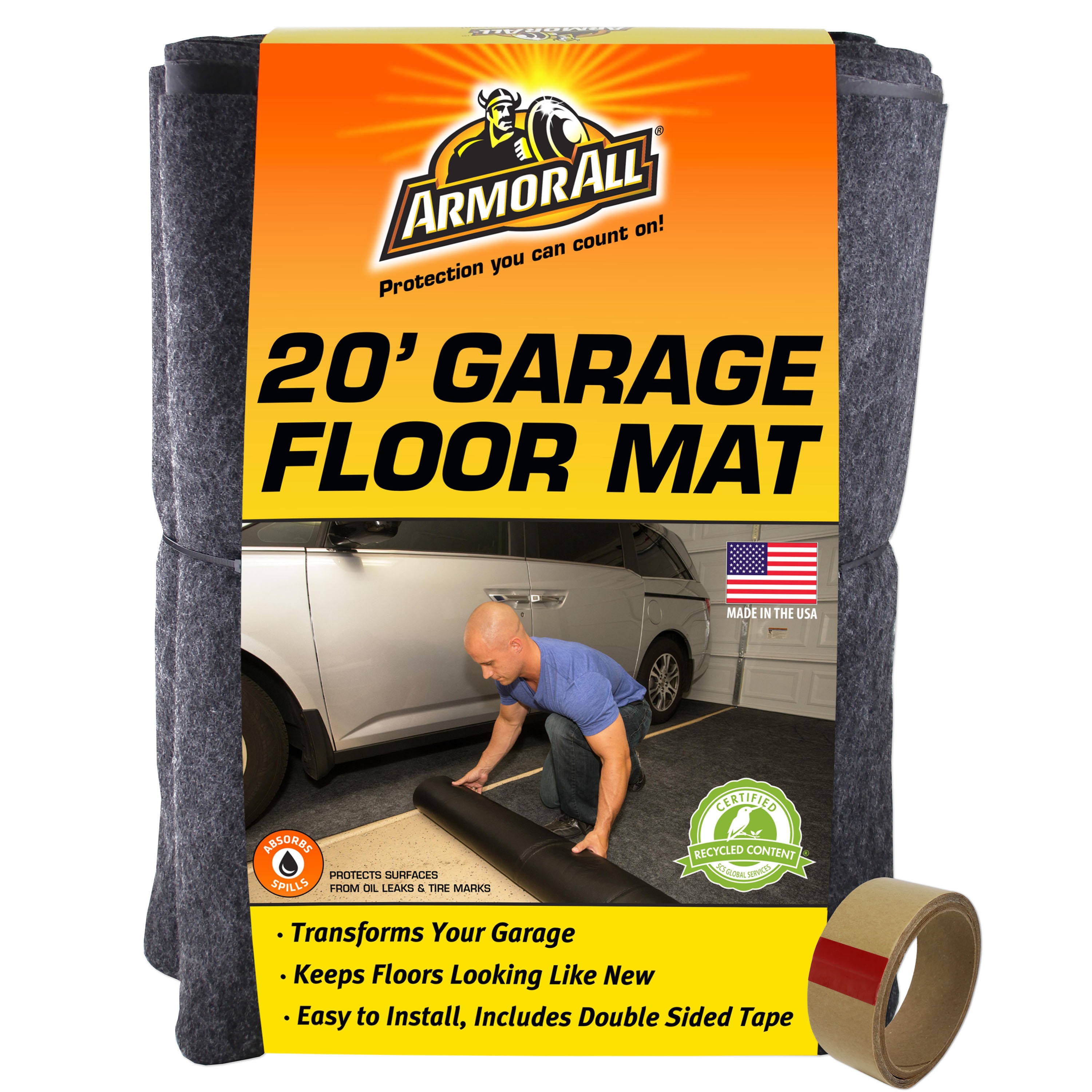 Armor All AAGFMC20 20-ft x 7-1/3-ft x 130-mil T Polyester Garage Flooring Roll ( 146.67-Sq. Feet )