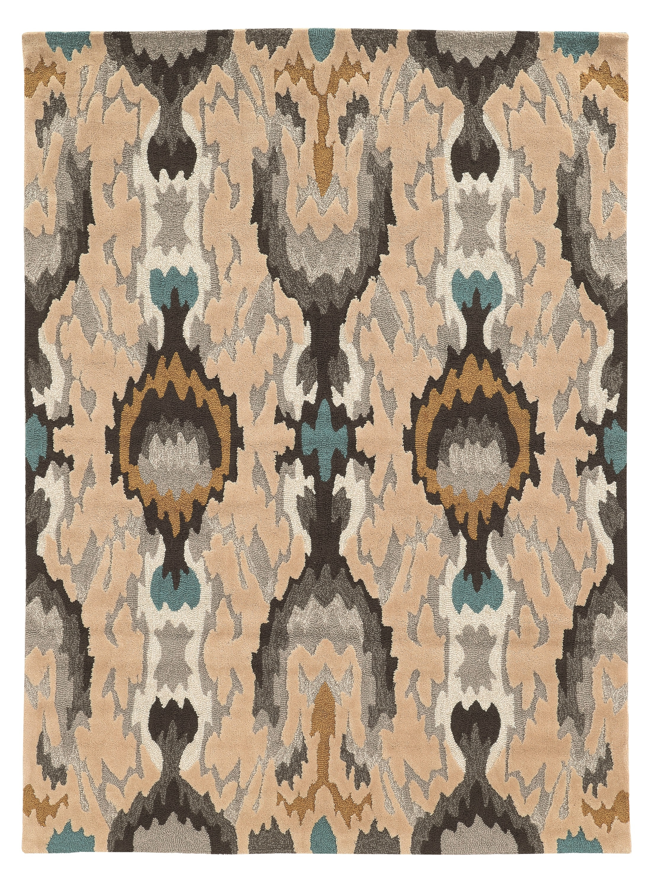 Linon RUG-TAD40057 Trio 5 X 7 (ft) Grey Indoor Geometric Area Rug