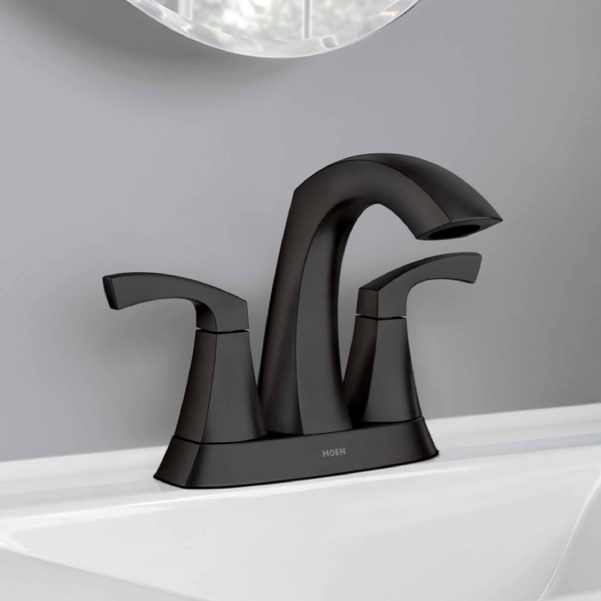 ⭐MOEN⭐LINDOR⭐NEW⭐MATTE BLACK fashion 2-HANDLE BR FAUCET⭐⭐NEW IN BOX⭐⭐