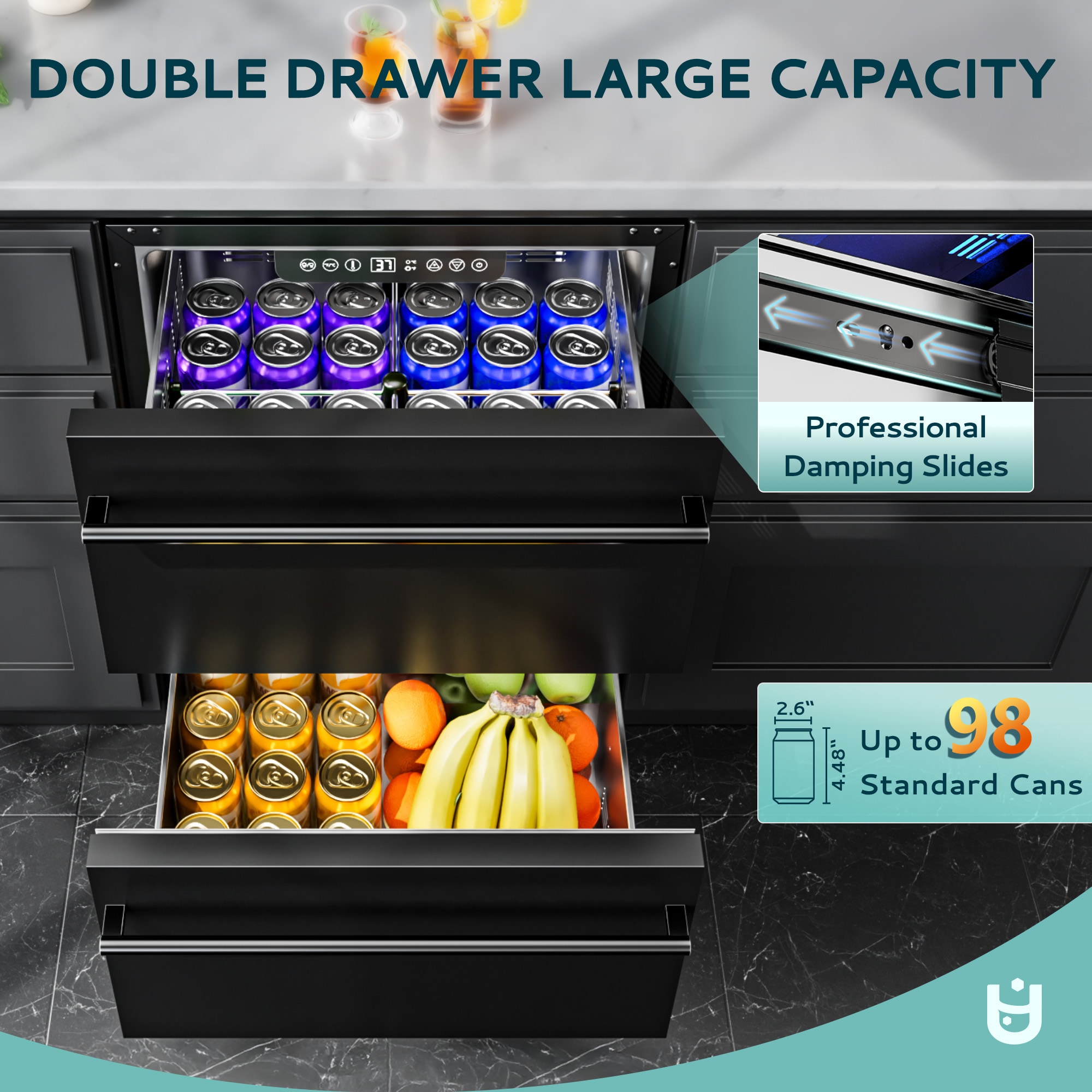 Euhomy BR005-150BL-S-LS Beverage-Dispensers - View #3