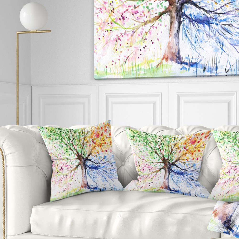 Designart CU6347-16-16 16-in x 16-in Green Indoor Decorative Pillow