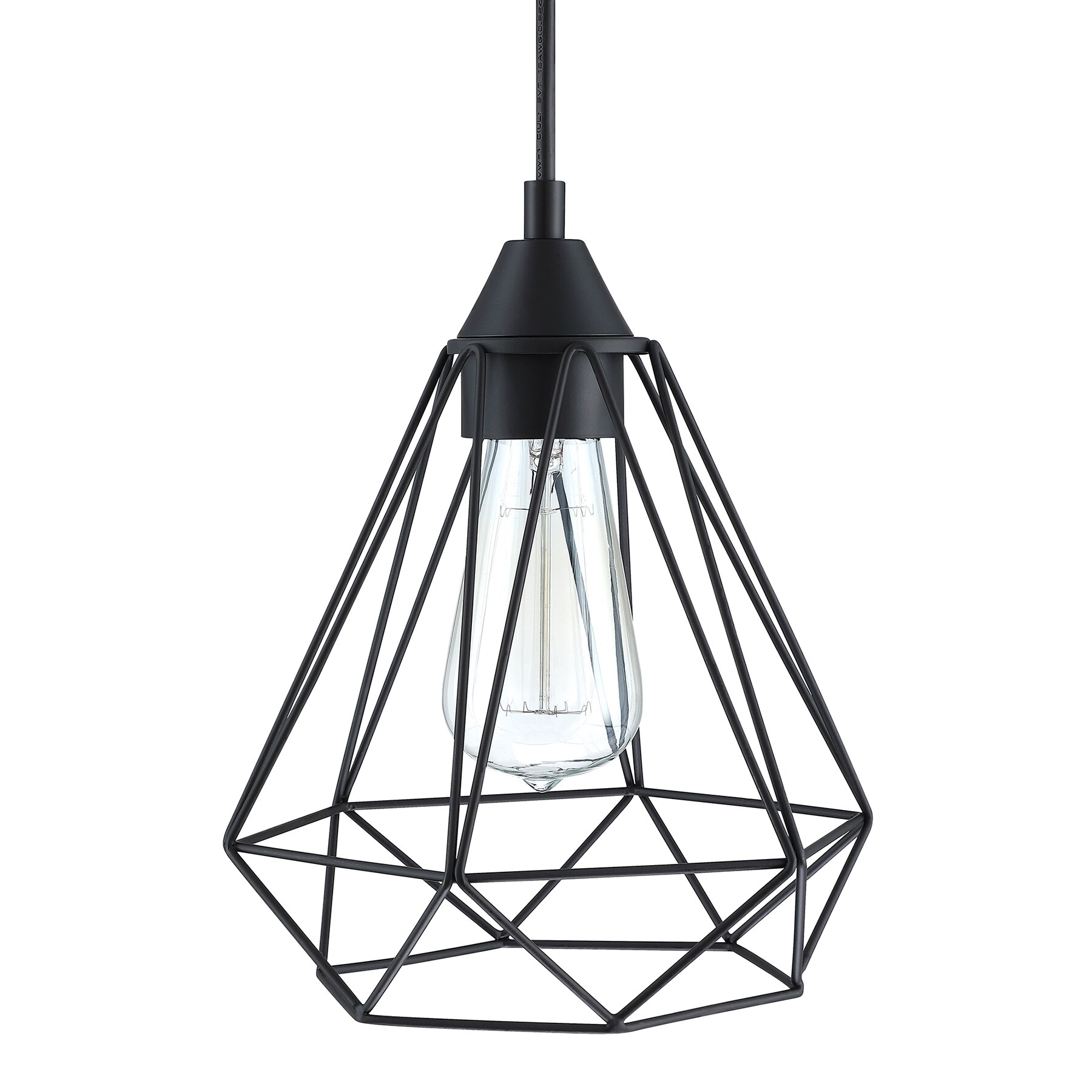 WELLFOR TC 3-Piece Pendant Light 3-Light Black Modern/Contemporary ...