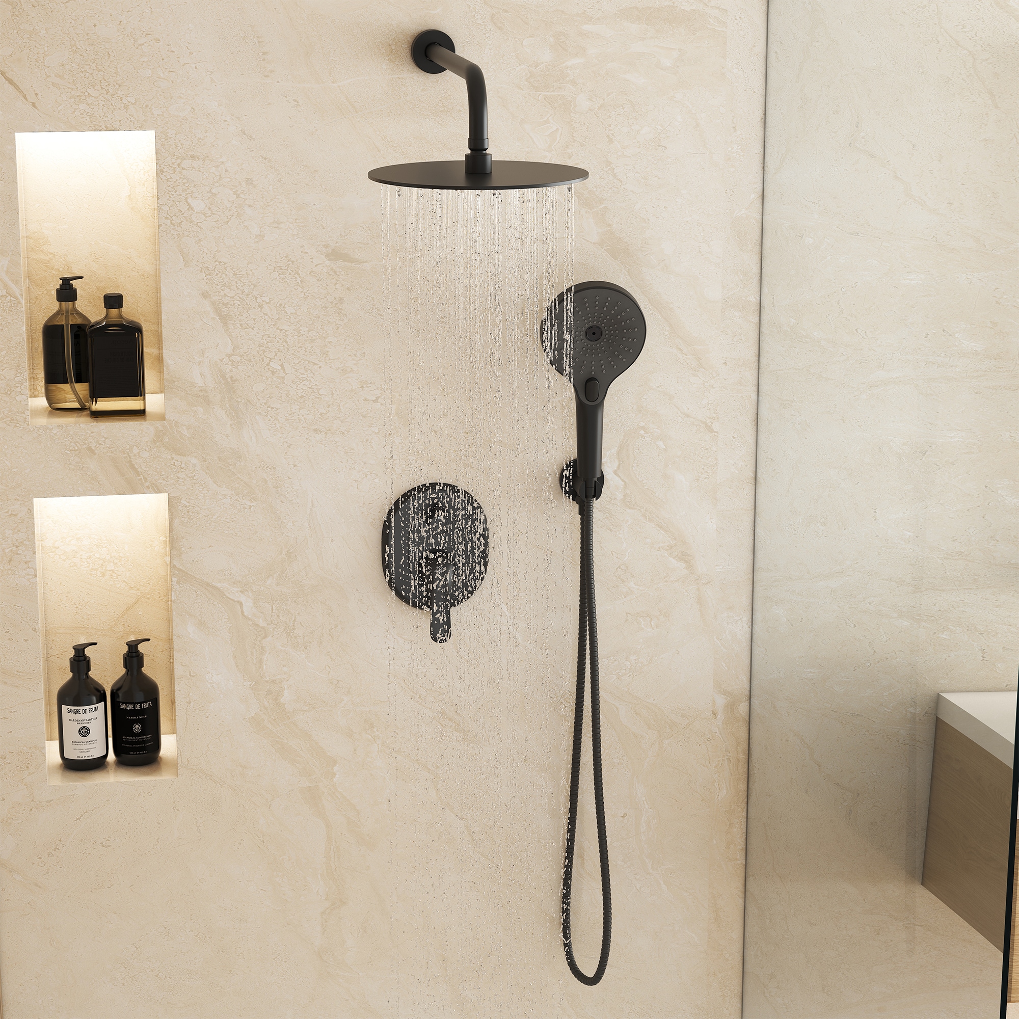 CASAINC CS3602-16BG Showerhead-Bar-Panels - View #2