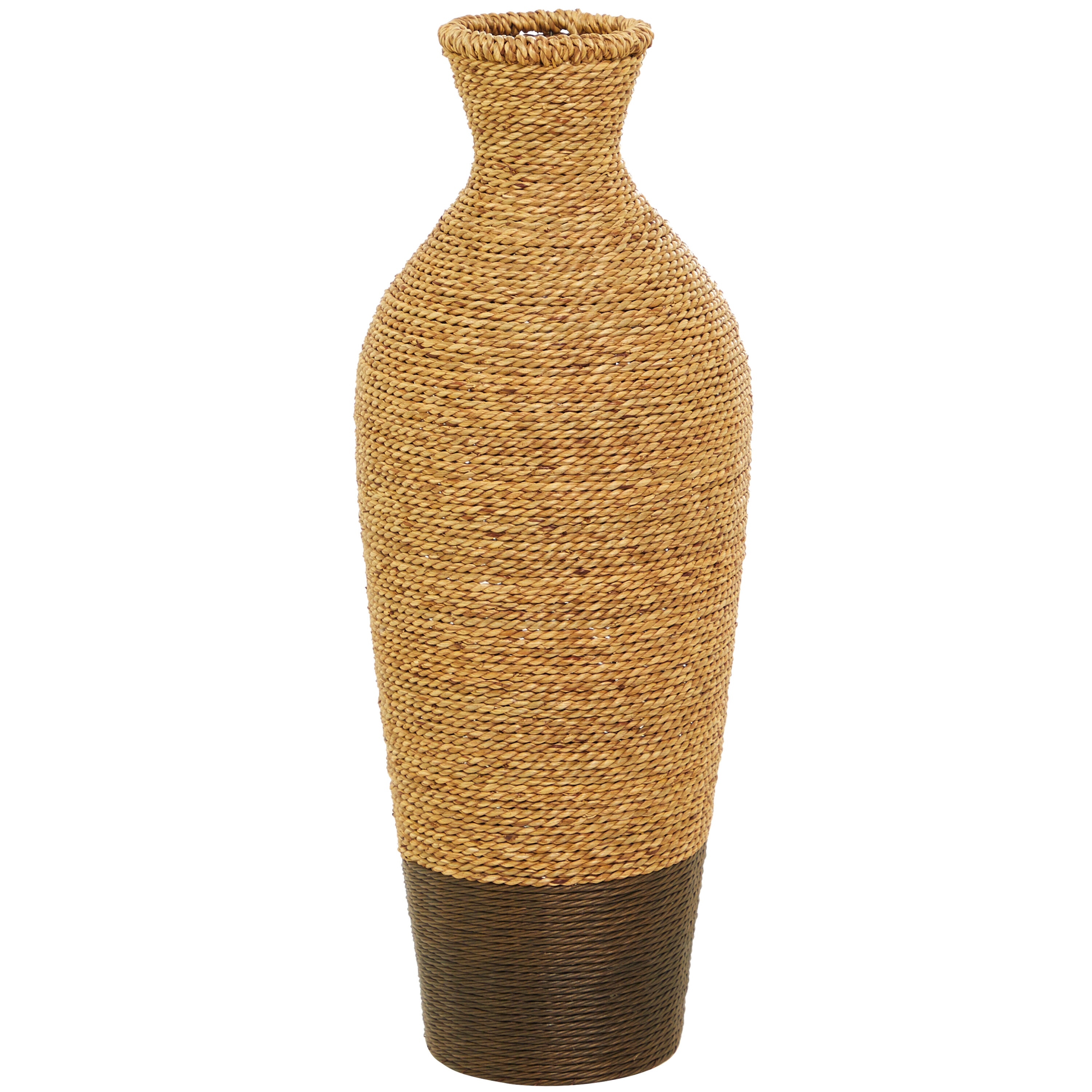 Grayson Lane Brown Seagrass Farmhouse Vase in the Decorative ...