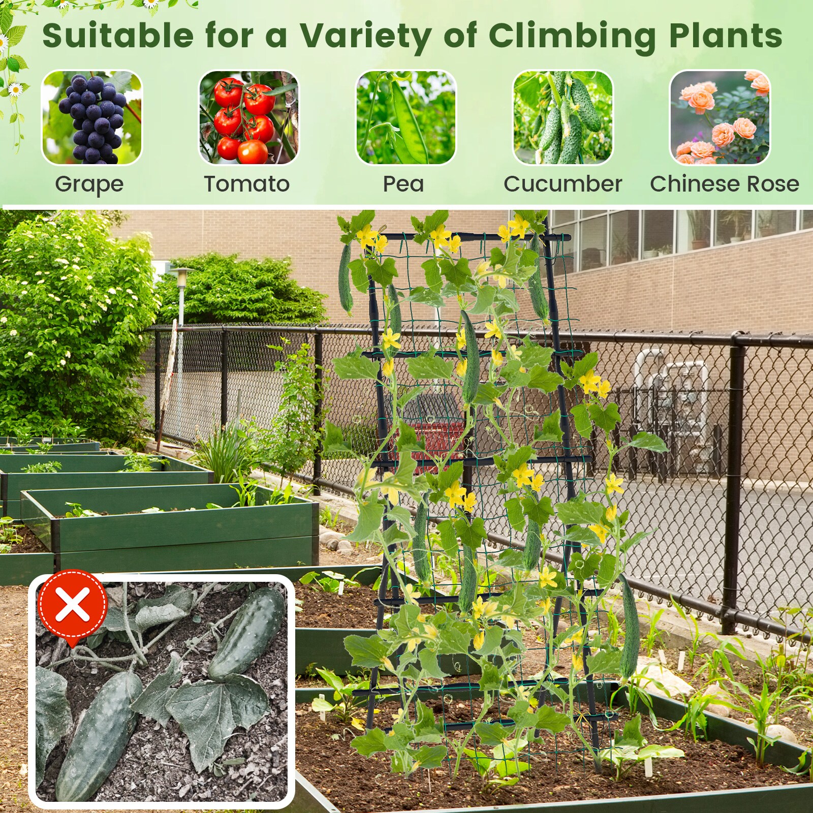  YSGT416672BK Garden-Trellis - View #9