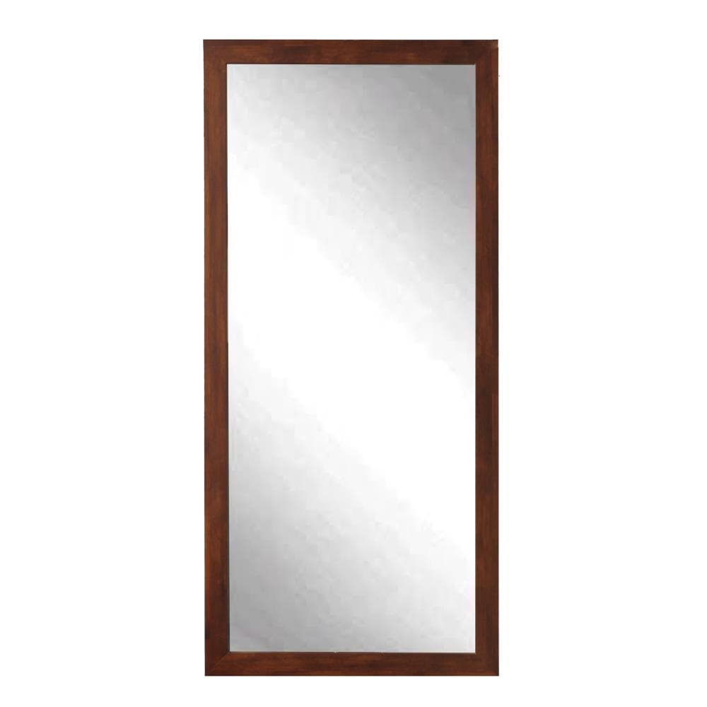 BrandtWorks 30-in W x 63.5-in H Brown Framed Full Length Wall Mirror at 