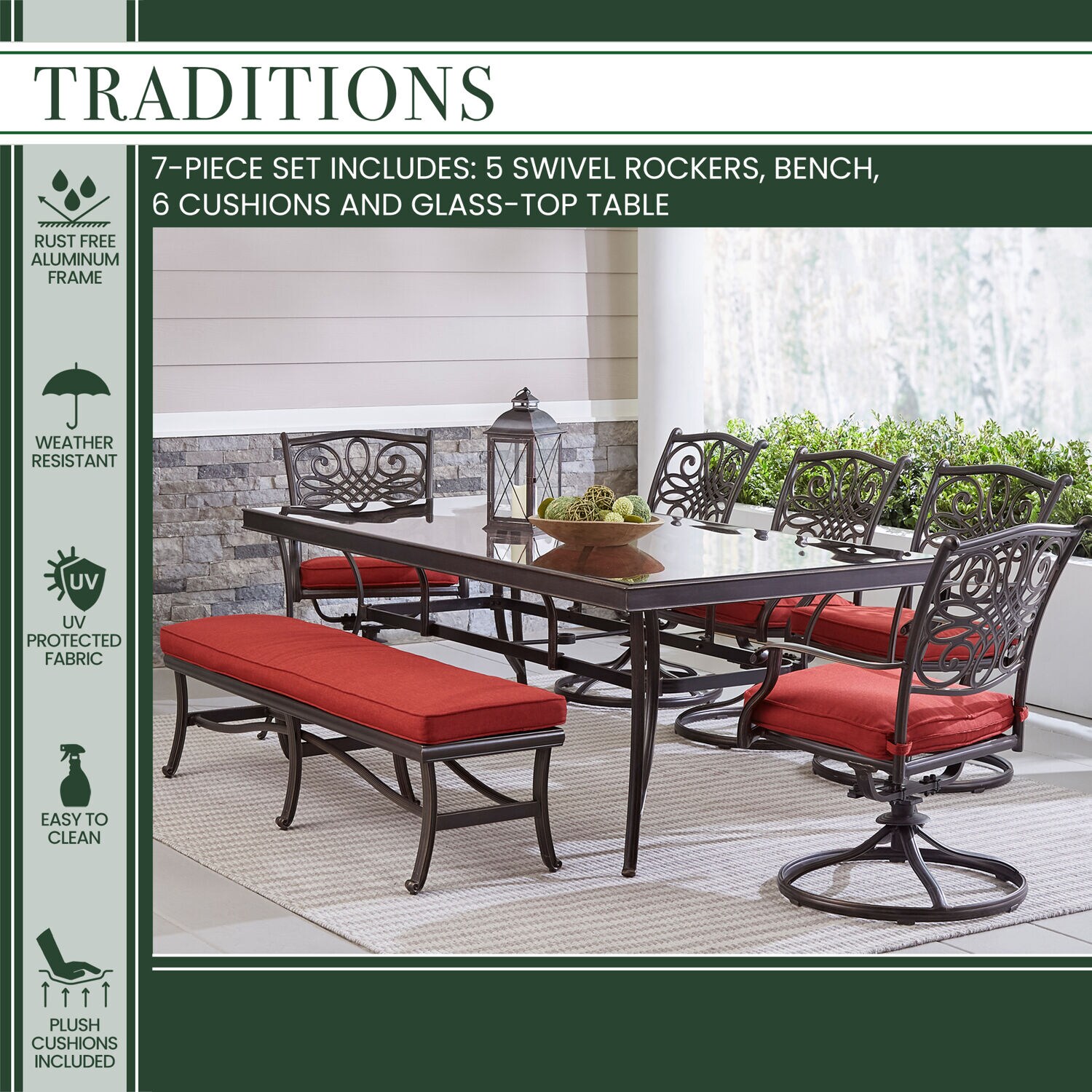 Hanover traditions 7 deals piece