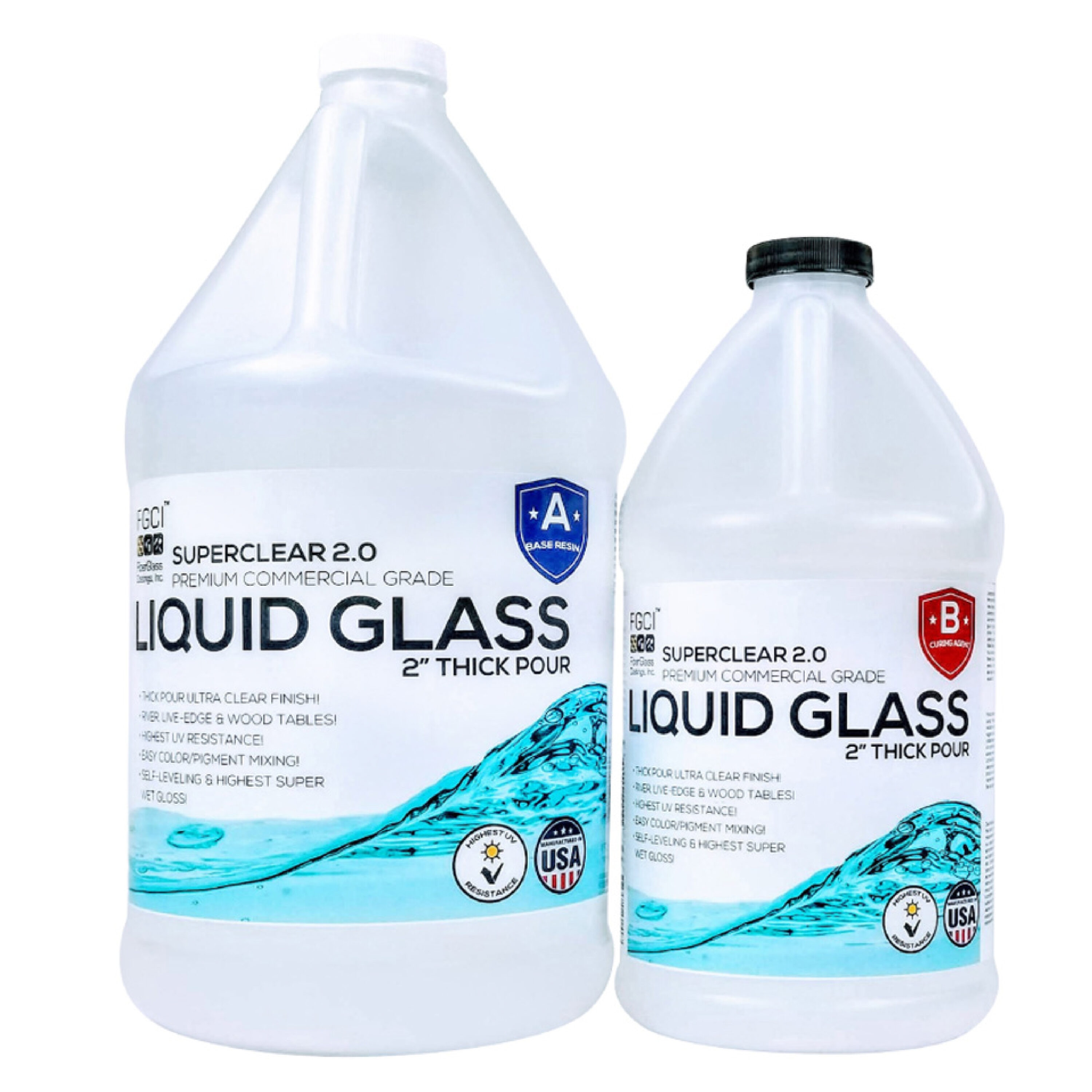 Fiberglass Coatings Liquid Glass Clear Epoxy Adhesive in the Epoxy
