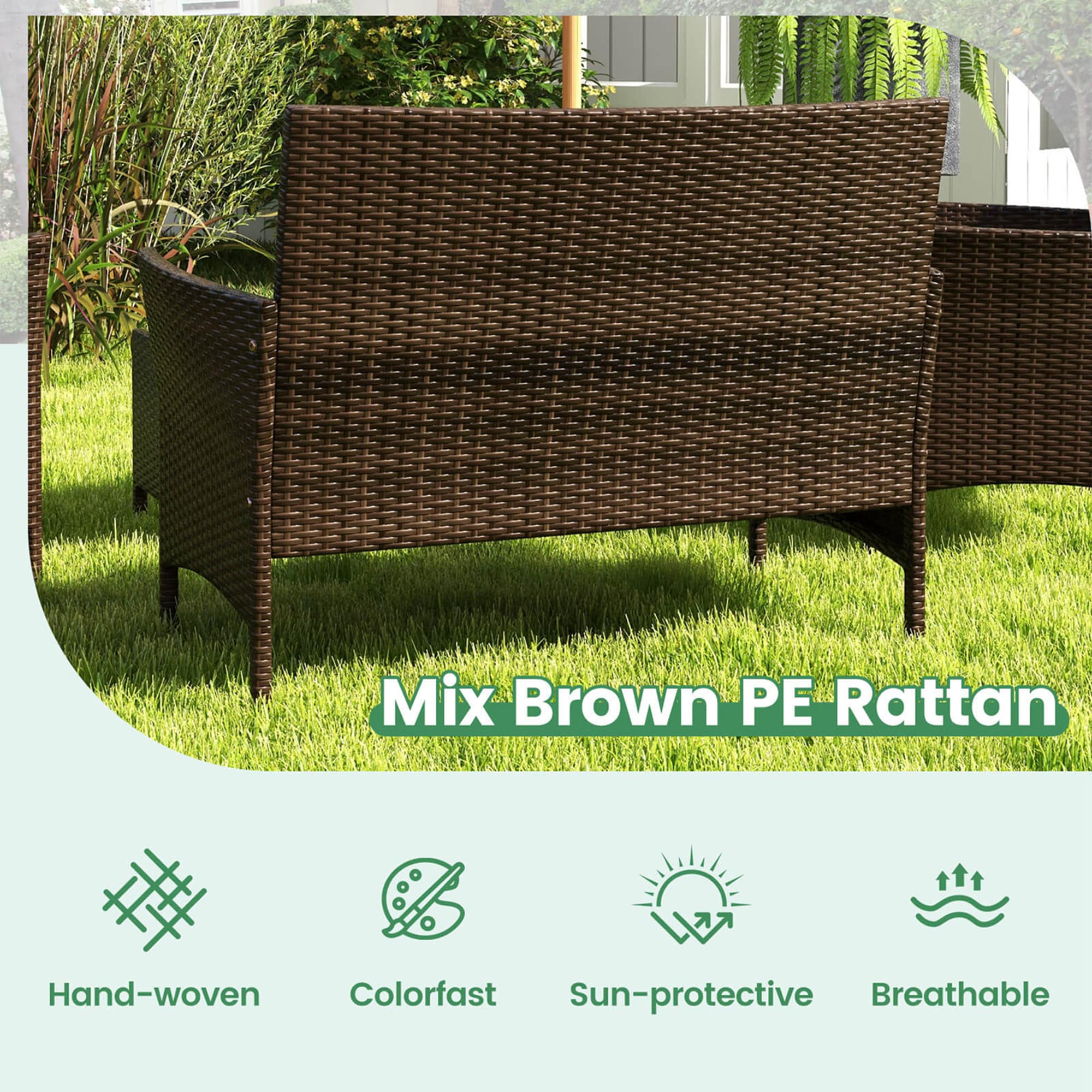 Costway HCST01302 Patio-Conversation-Sets - View #3