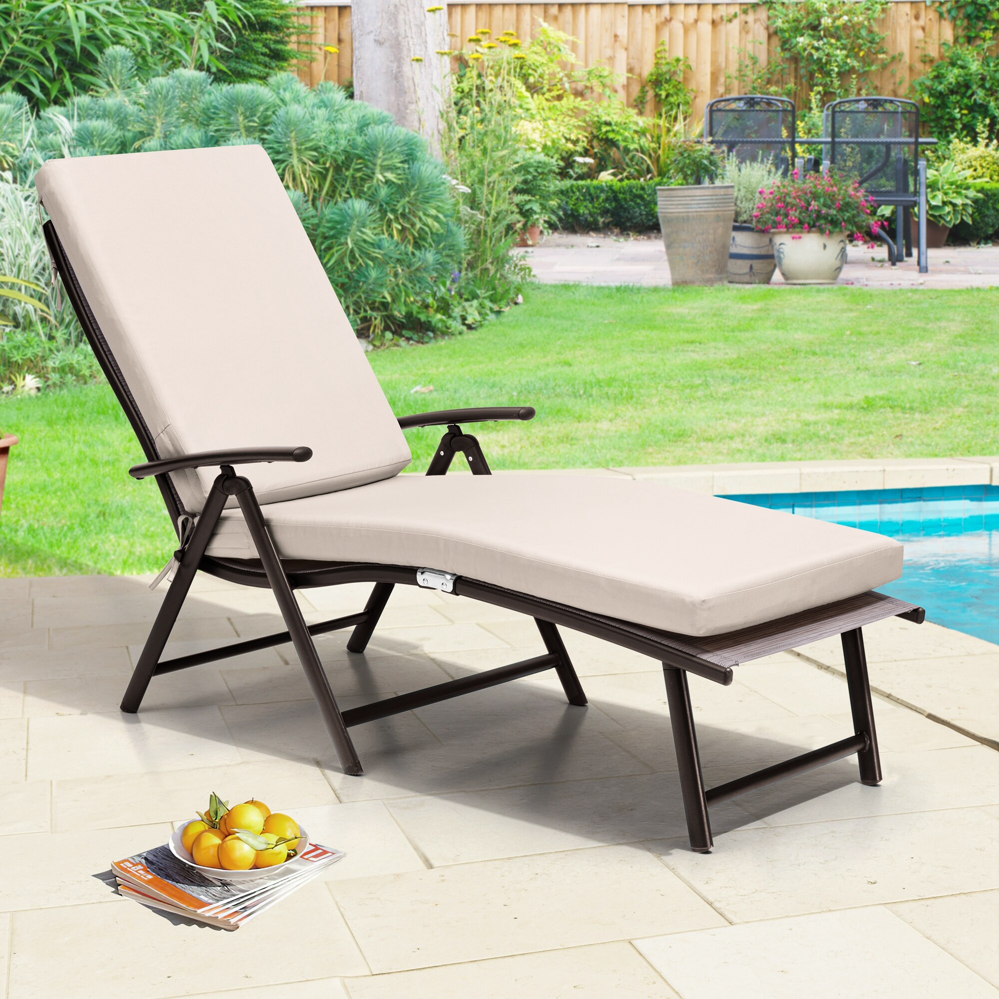 CloudFly CL-CU001BEI-1 Patio-Furniture-Cushions - View #9