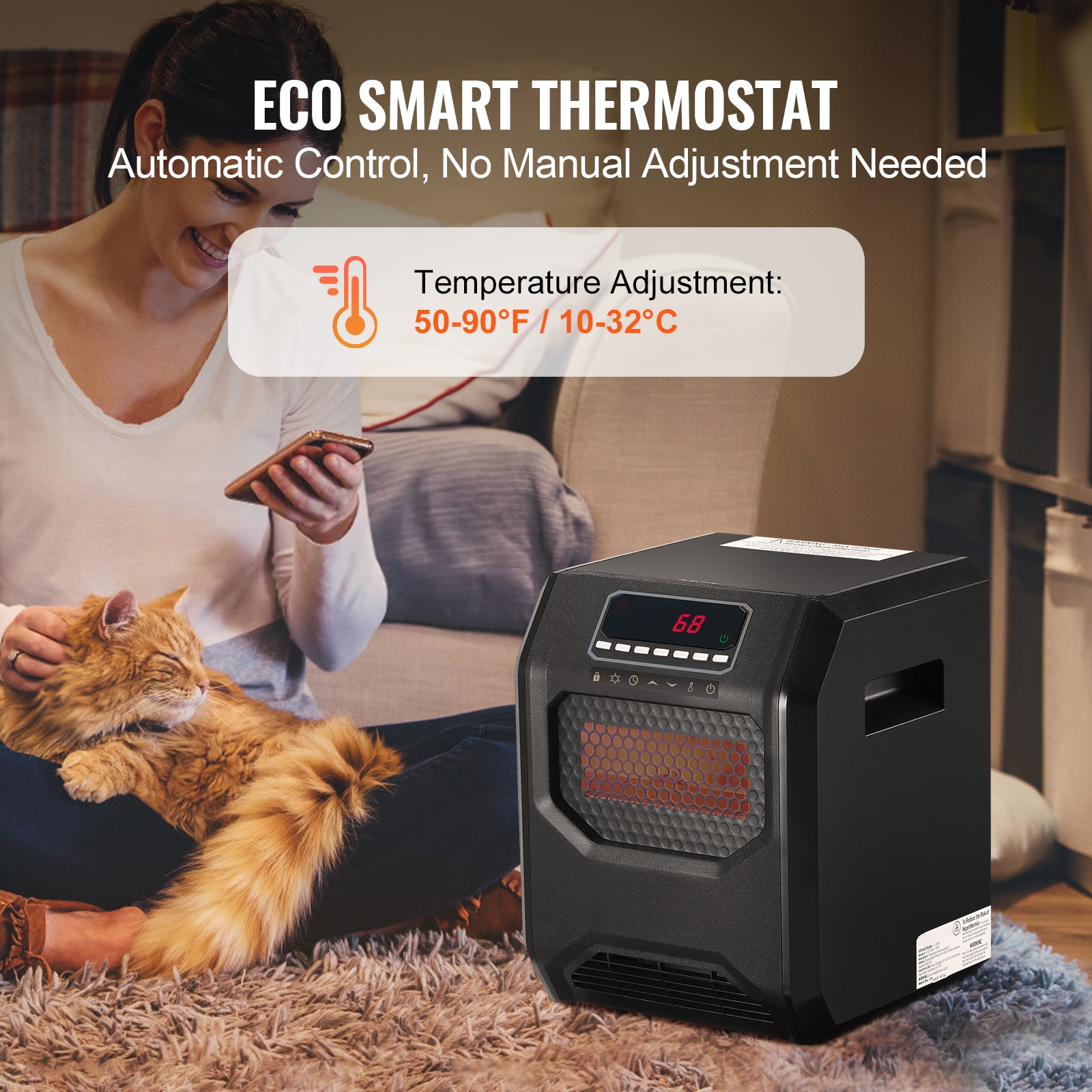 VEVOR HWXJRQXXSX15AZ54IV1 Portable-Electric-Heat - View #8