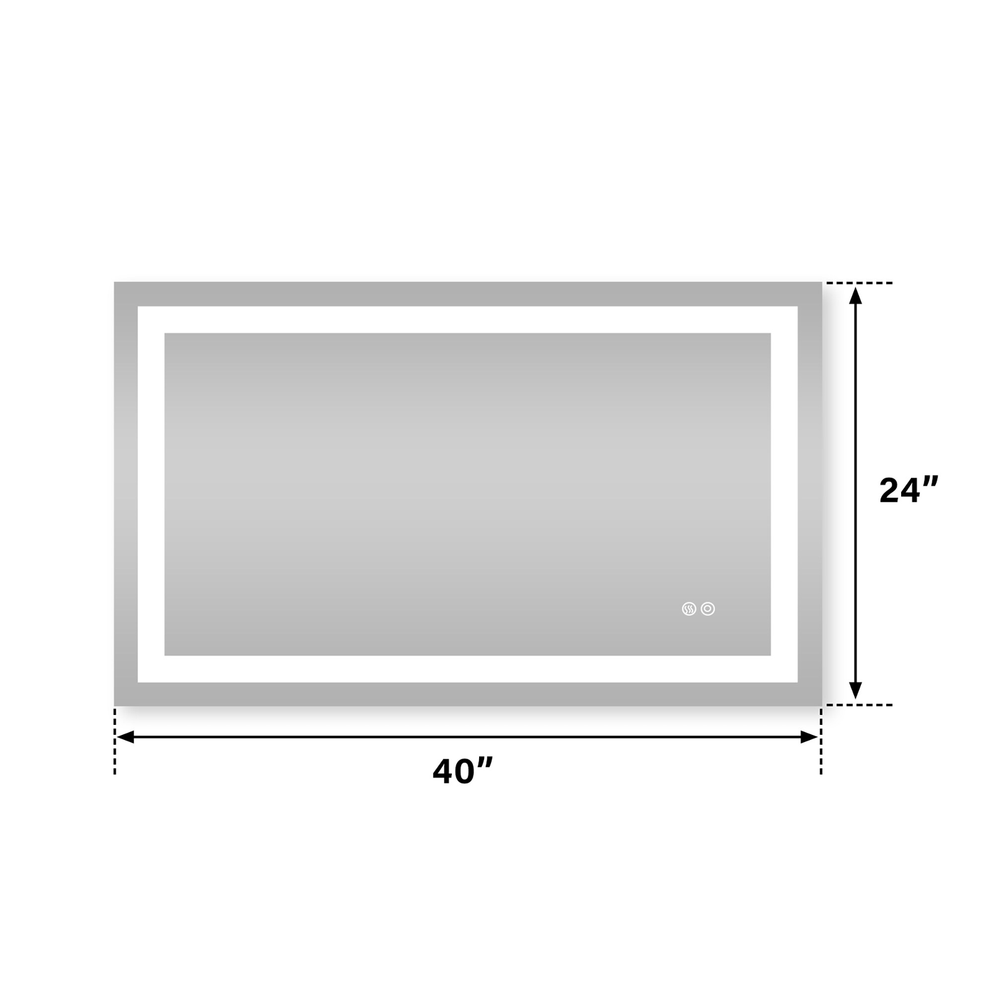 Forclover JSEX4024-BG1 Framed-Bath-Mirrors - View #12