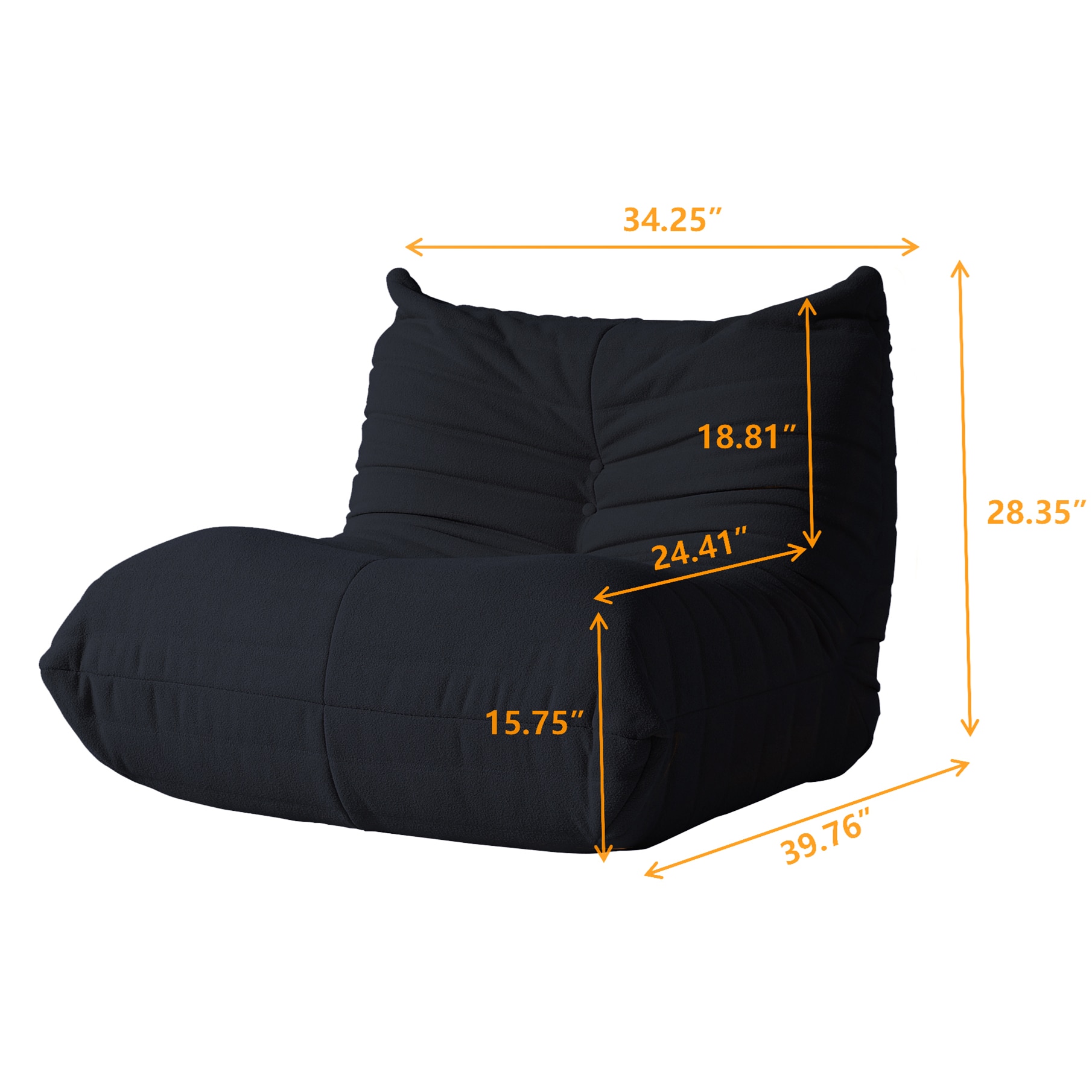 BuotiqHom DH-S1-117BK Sofas-Loveseats - View #4