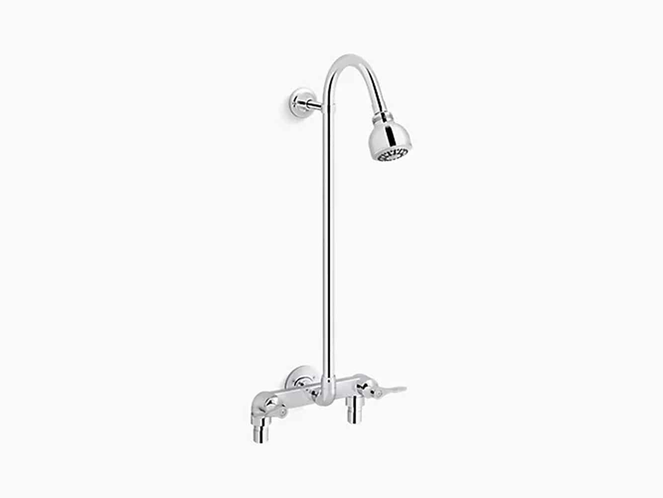 KOHLER K-630T40-4AG-CP Polished Chrome 2.75-Inches Shower Faucet Bar System with Valve Included )