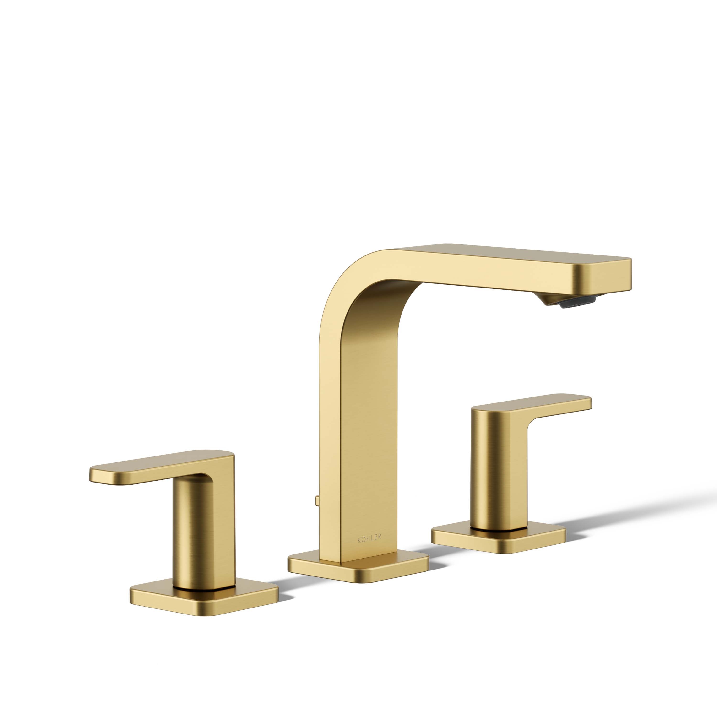 KOHLER Avail Vibrant Moderne Brushed 2024 Brass 2-Handle Widespread Water Sense