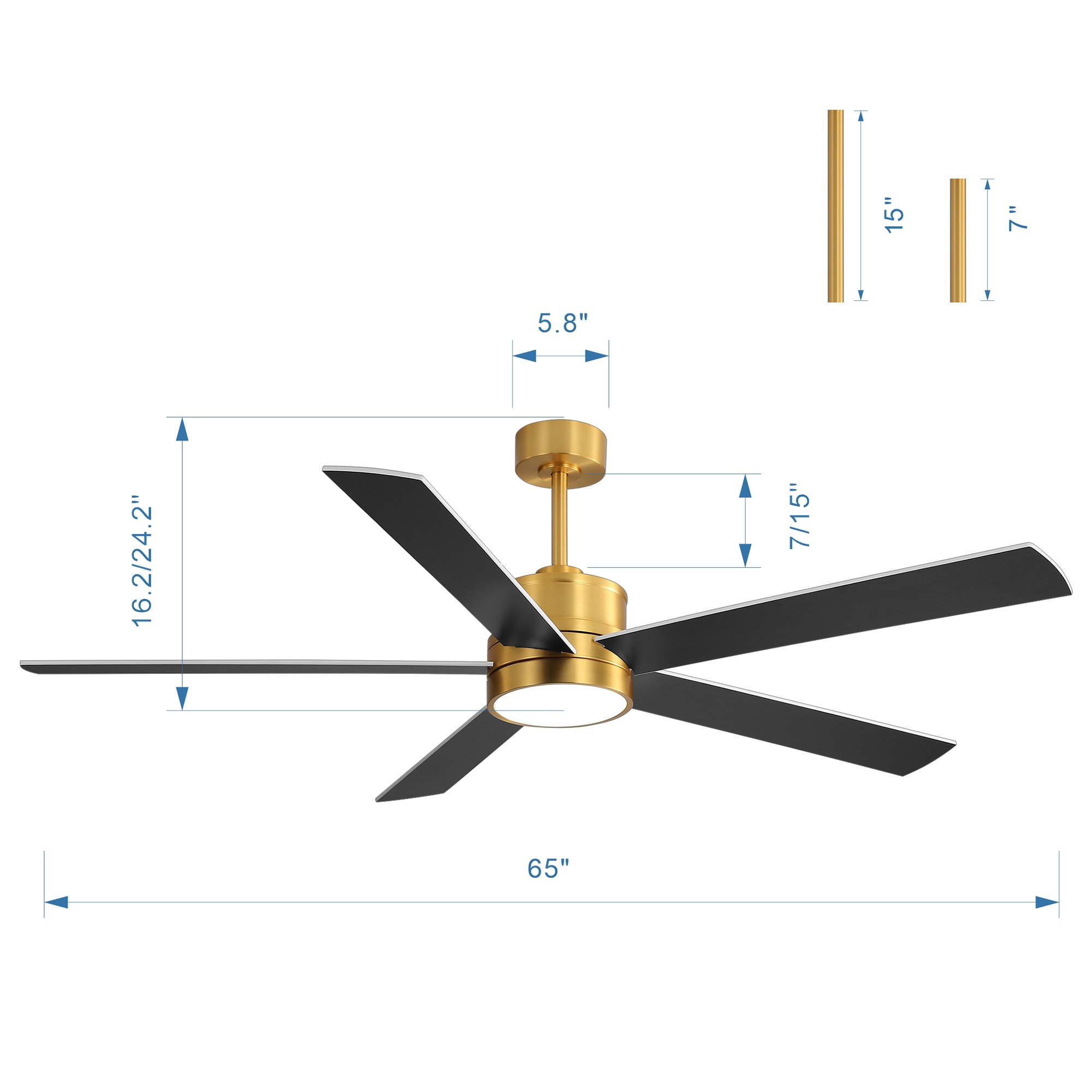 Breezary 29007-GD Ceiling-Fans - View #10