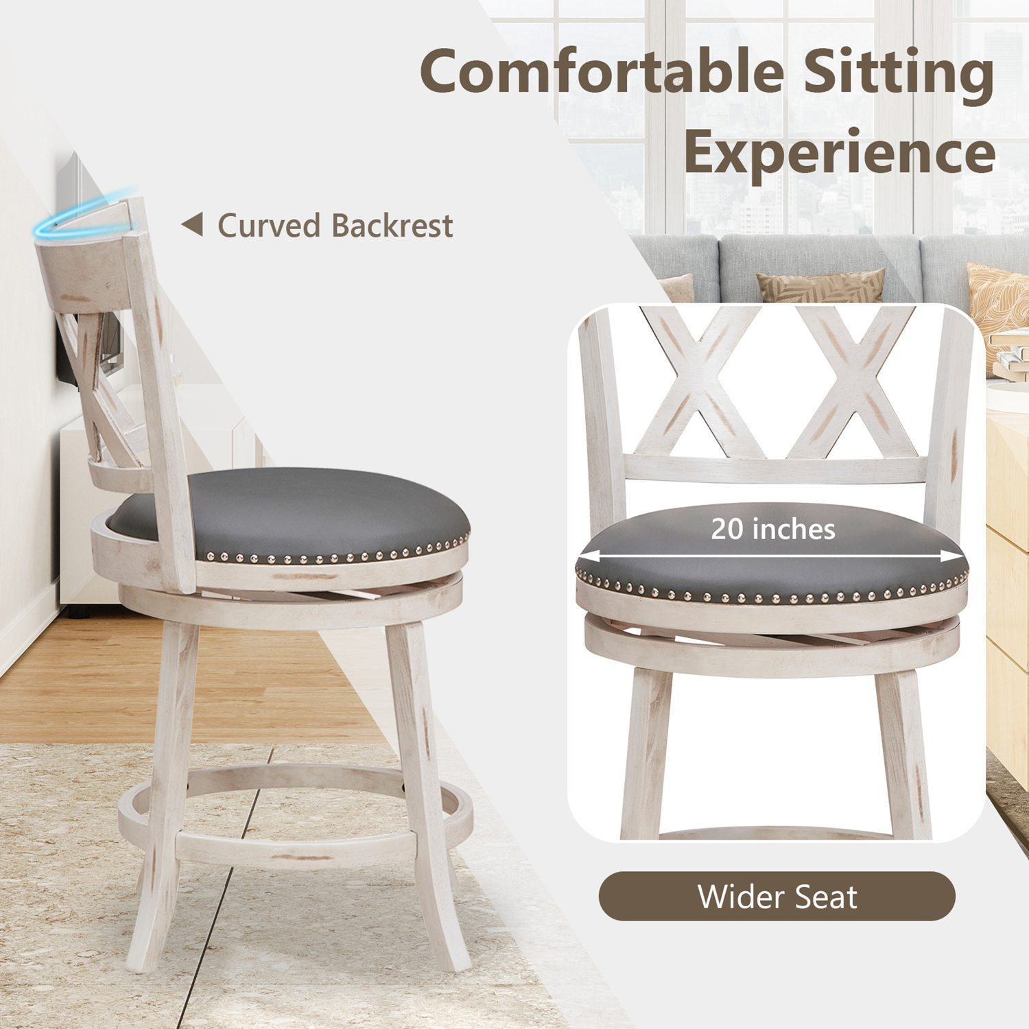 Costway CSHY000296 stools - View #7