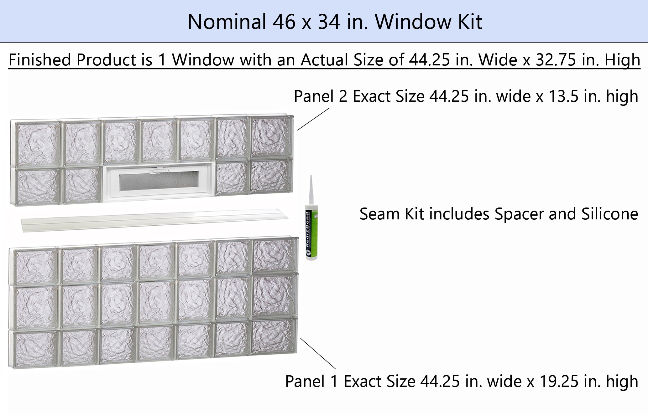 REDI2SET V4634IS Glass-Block-Windows - View #2