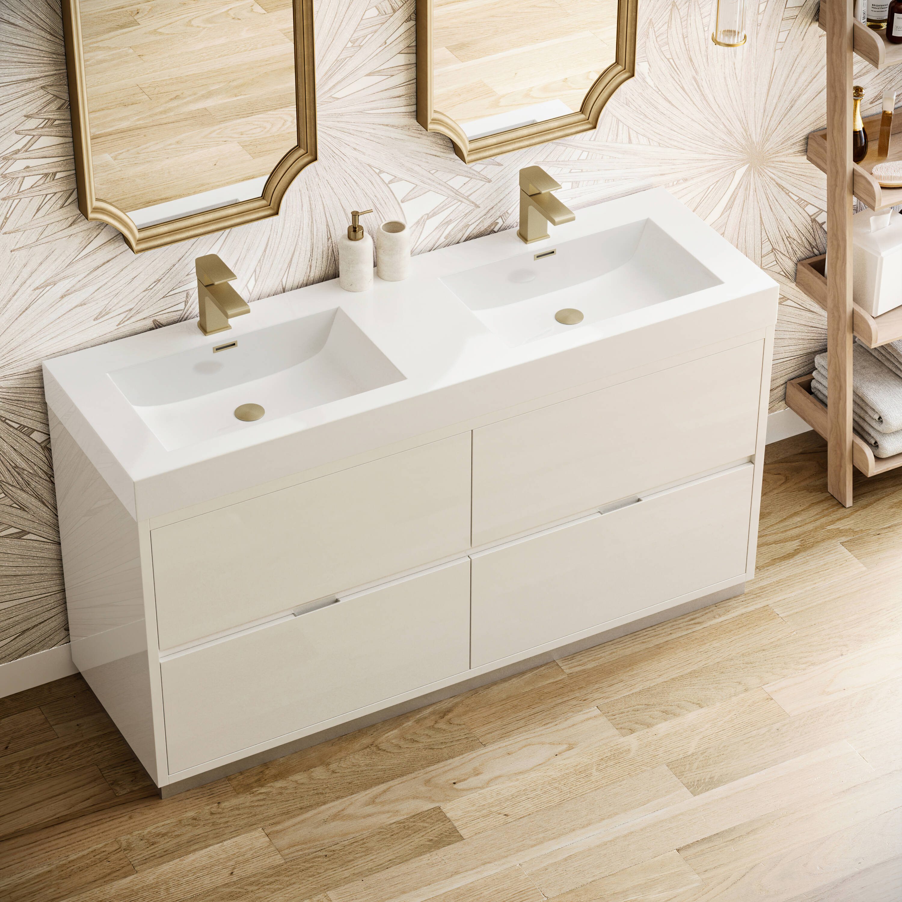 Fresca FCB8460WH-D-I Bath-Vanity-Combo - View #4