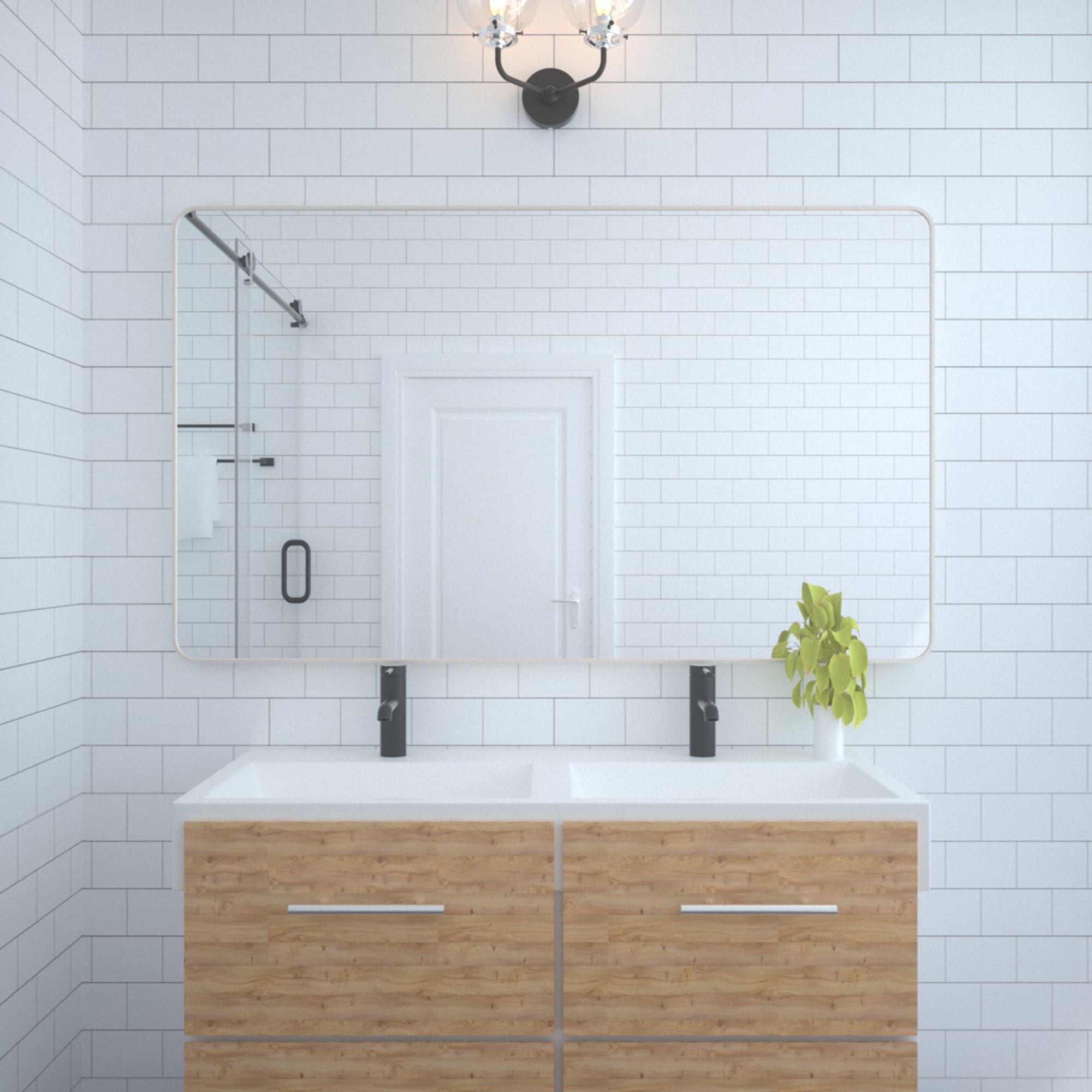 Bybafun YE1800009 Framed-Bath-Mirrors - View #10