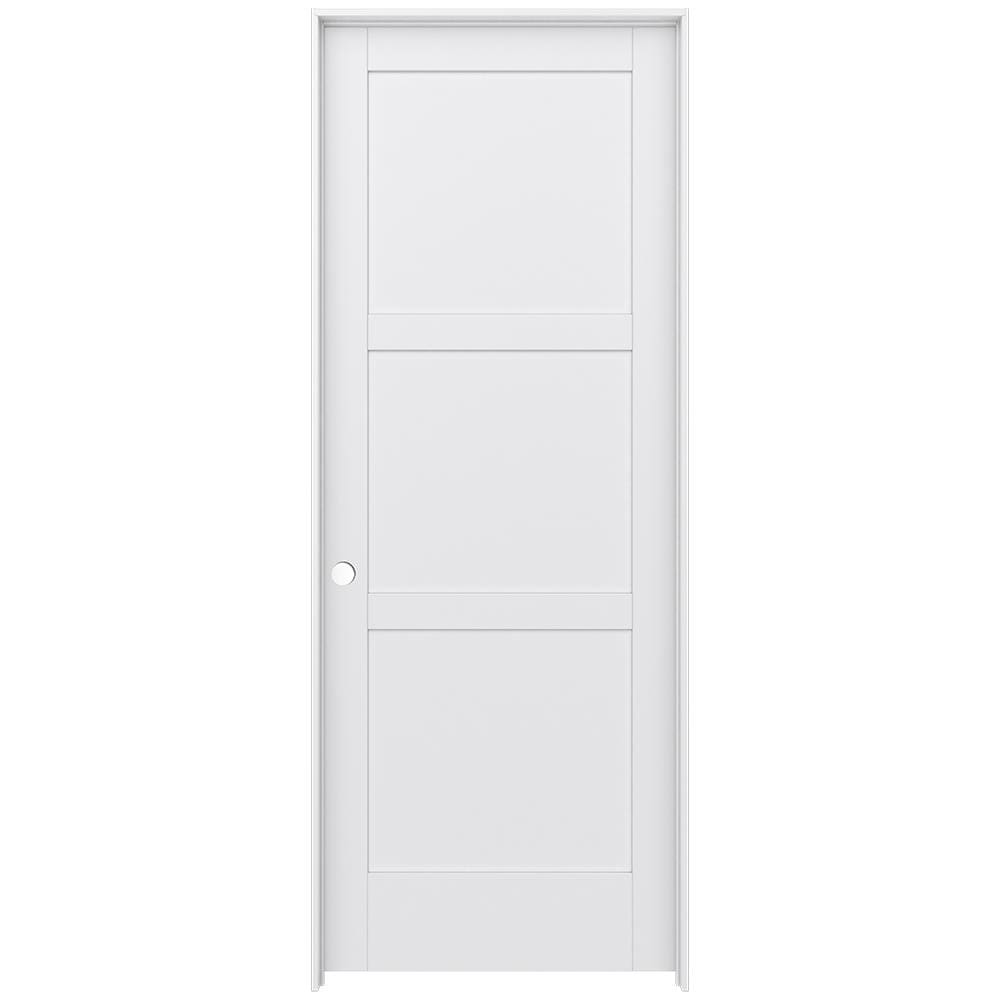 JELD-WEN 36-in x 96-in 3-panel Square No Glass Smooth Primed MDF Right ...