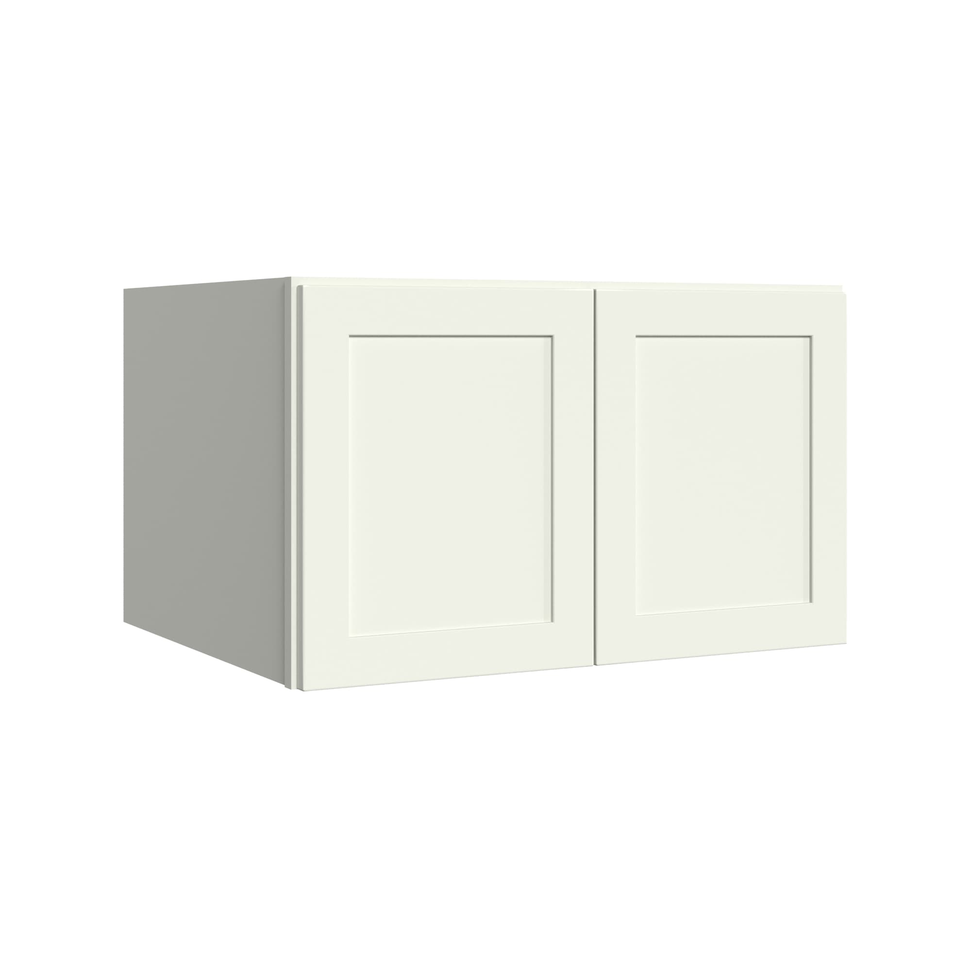KraftMaid Momentum WR3018G71 Deveron 30-in W x 18-in H x 24-in D Dove White Wall Fully assembled Plywood Cabinet (Recessed Panel Shaker)