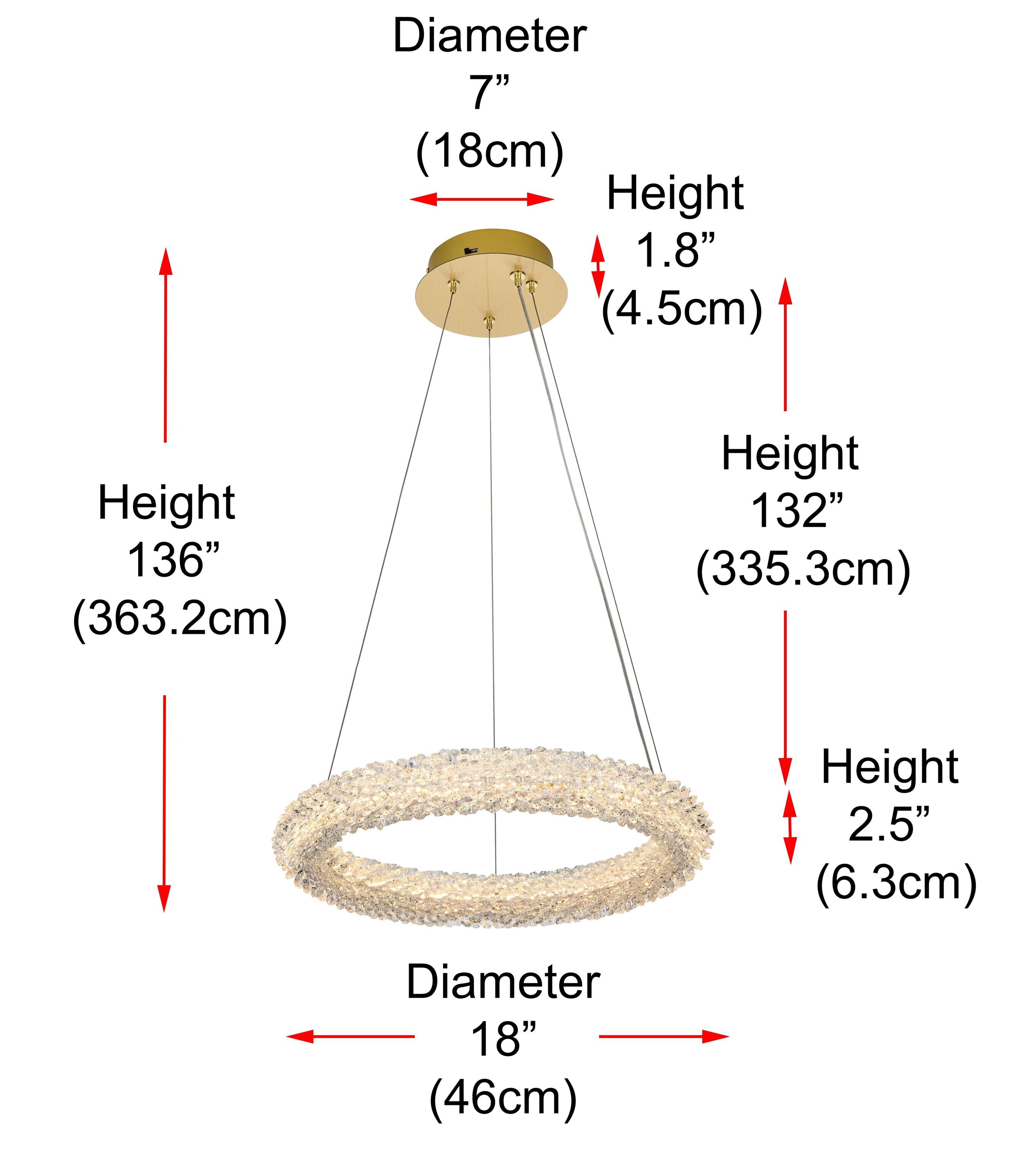 Elegant Decor HF11400D18SG b090015 - View #11