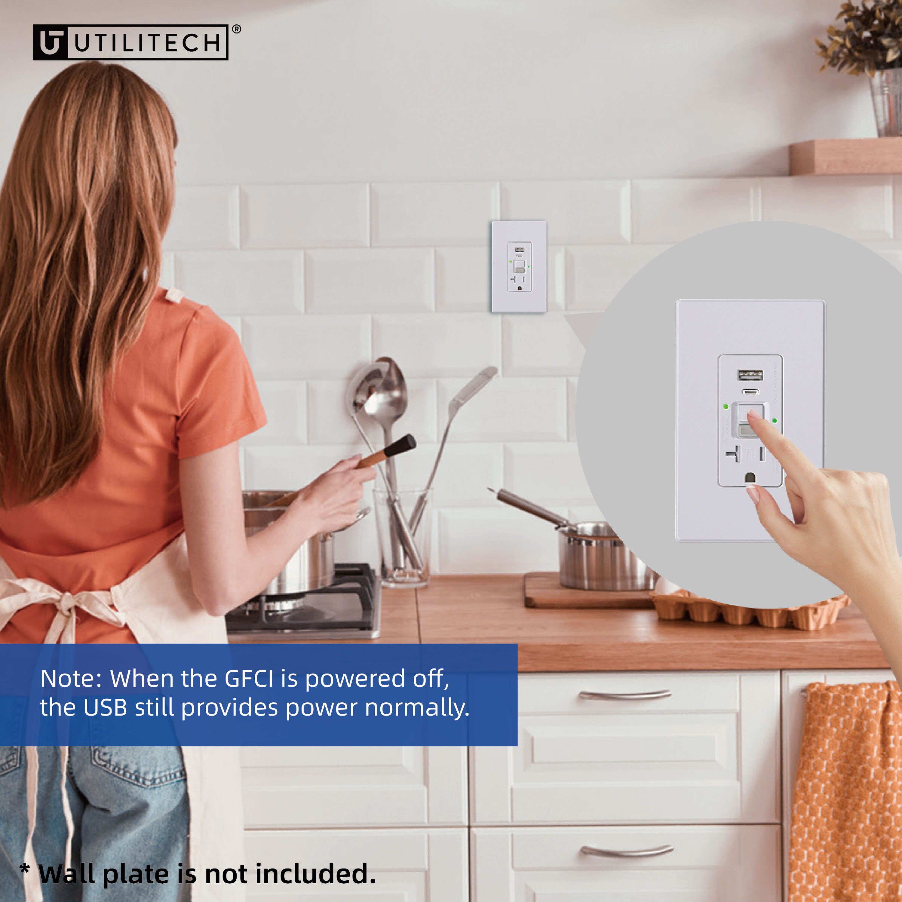 Utilitech LGR2320ACL1-WH receptacles - View #10