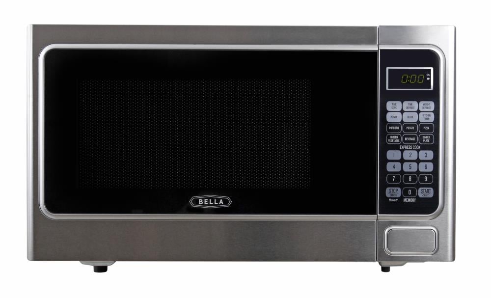 BELLA BMO11ABTBKC 1.1-cu ft 1000 Countertop Microwave (Stainless Steel)
