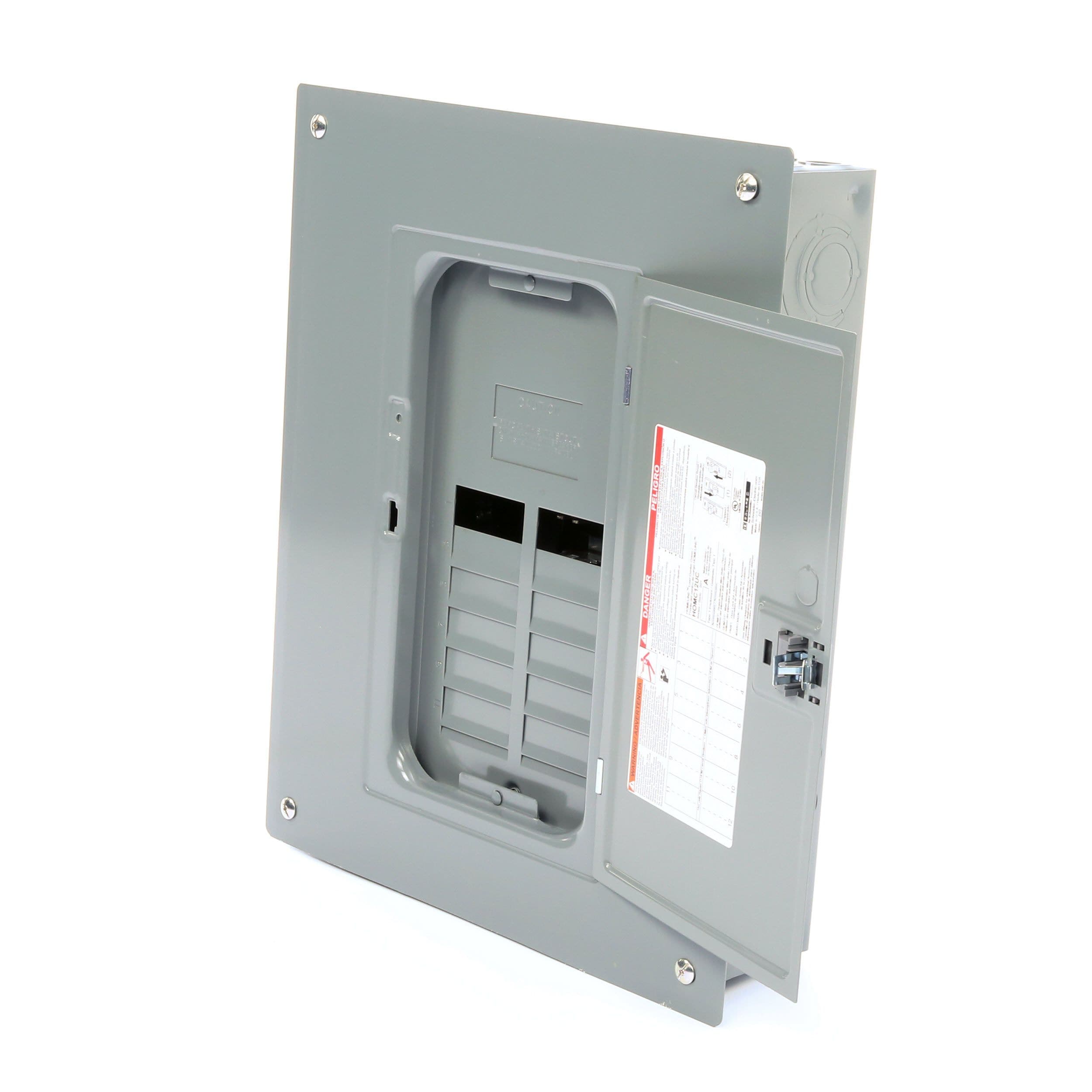 Square D 125-Amp 24-Circuit 12-Space Electric Main Breaker Load Center Panel Box 