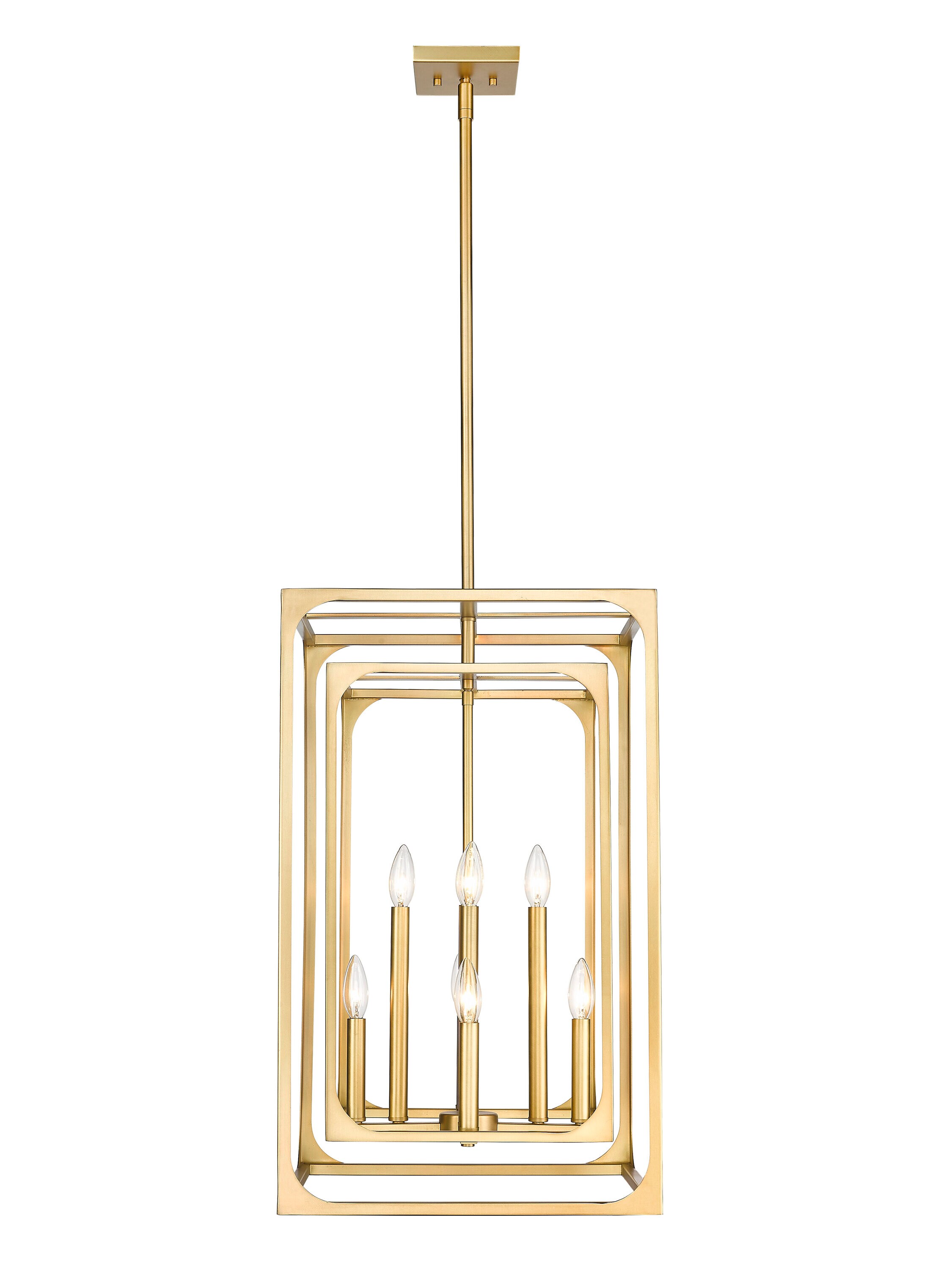 Easton 8-Light Brass Candle Chandelier