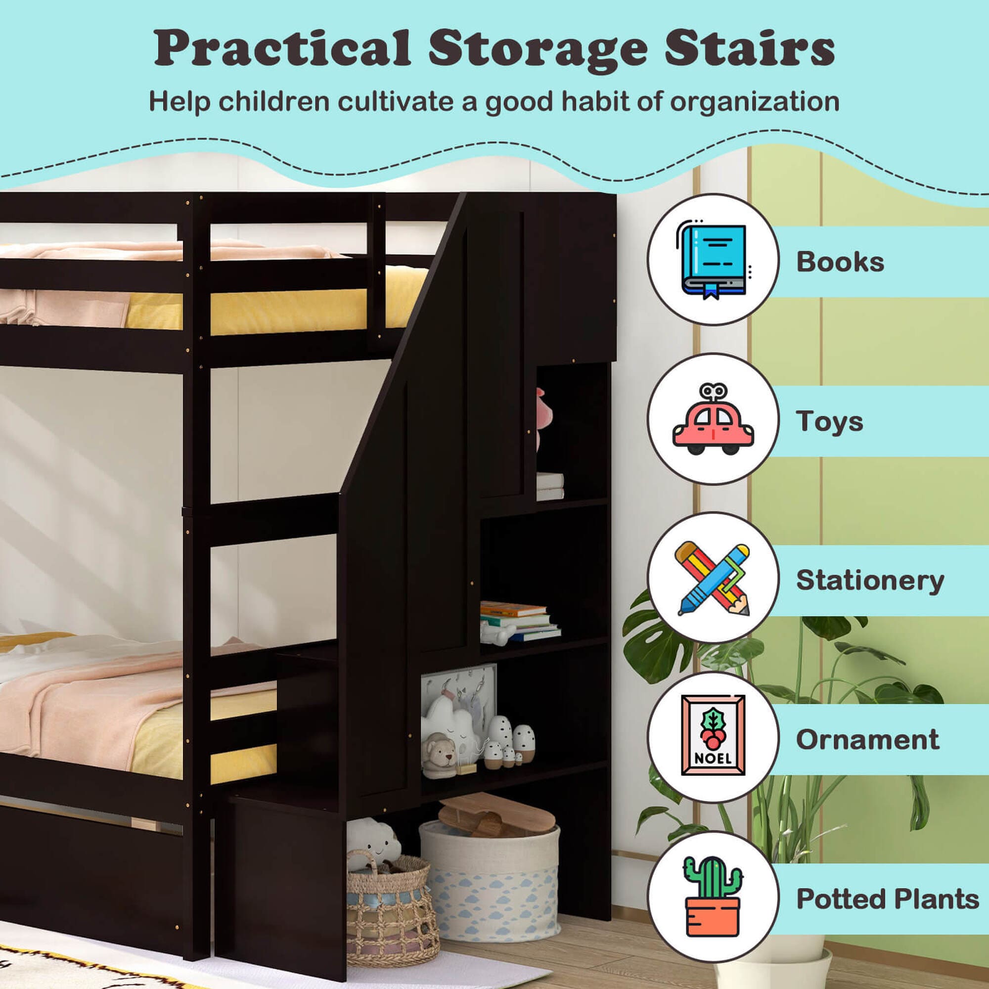 Costway HCST04548 Bunk-Beds - View #6