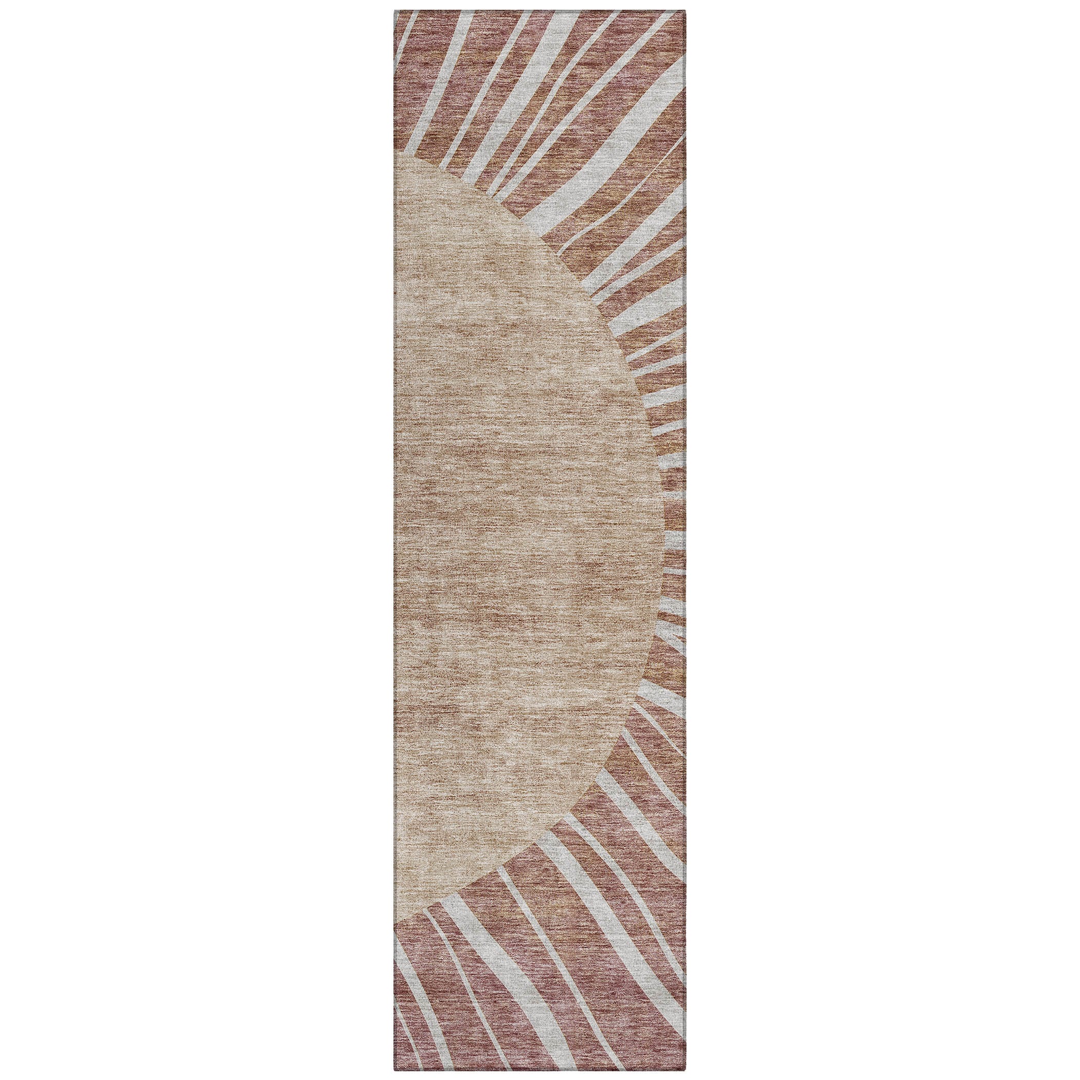 Addison Rugs ACN668PK2X8 Chantille ACN668PK 2 x 7 (ft) Polyester Paprika Rectangular Indoor/Outdoor Geometric Machine washable Runner rug