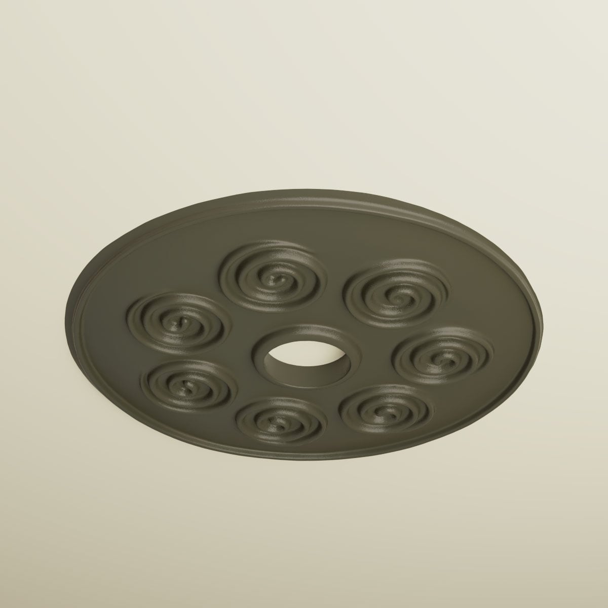 Ekena Millwork CM25SPWHF Ceiling-Medallions - View #2