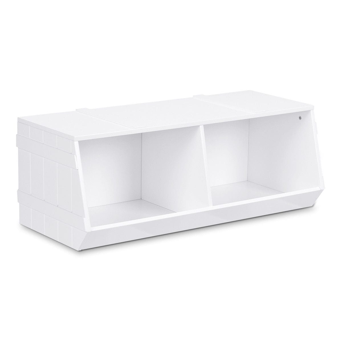 CASAINC Toy box organizer storage cabinet White Rectangular Toy Box in the  Toy Boxes department at