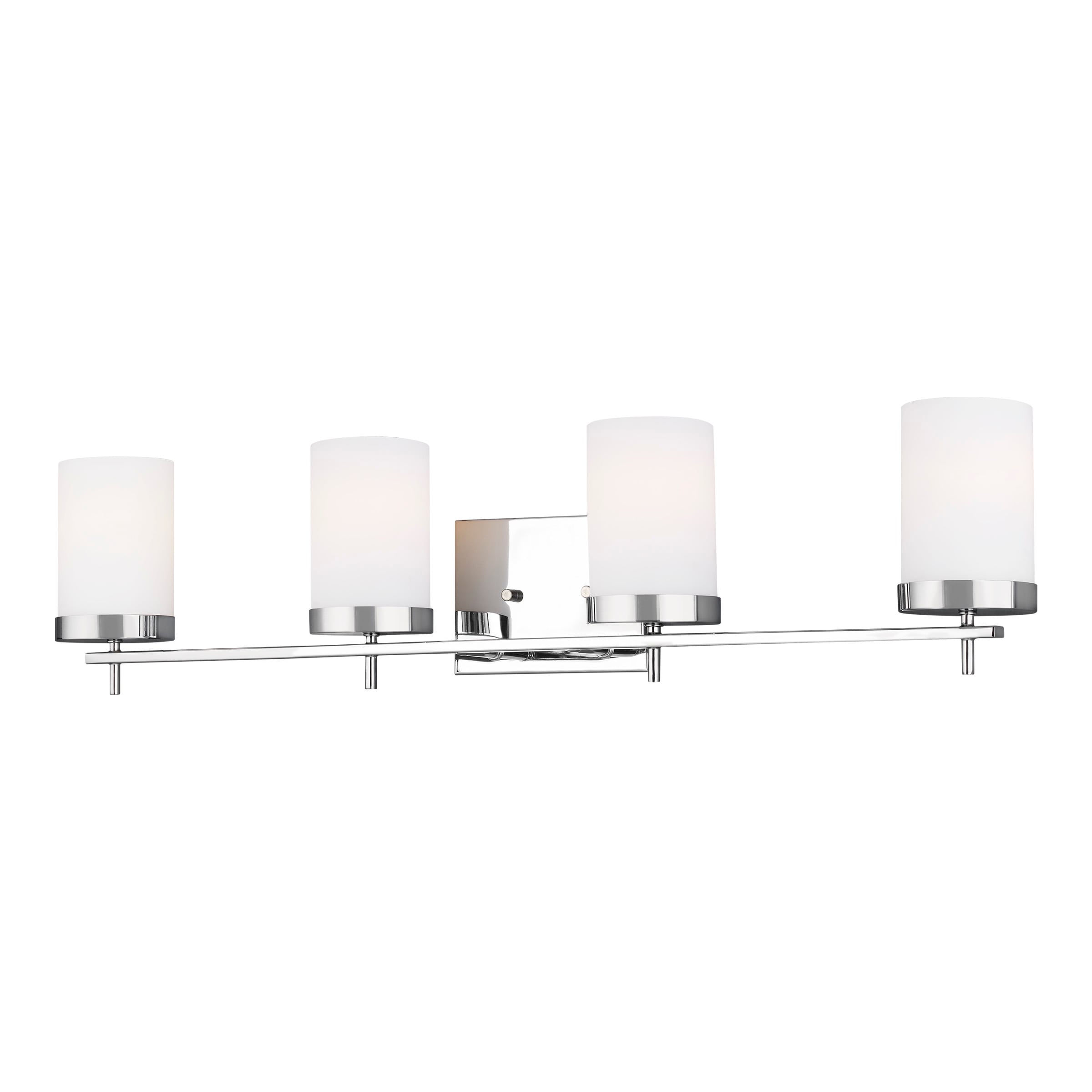 Generation Lighting 4490304-05 Zire 34-in 4 -Light Polished Chrome Modern/contemporary Vanity light