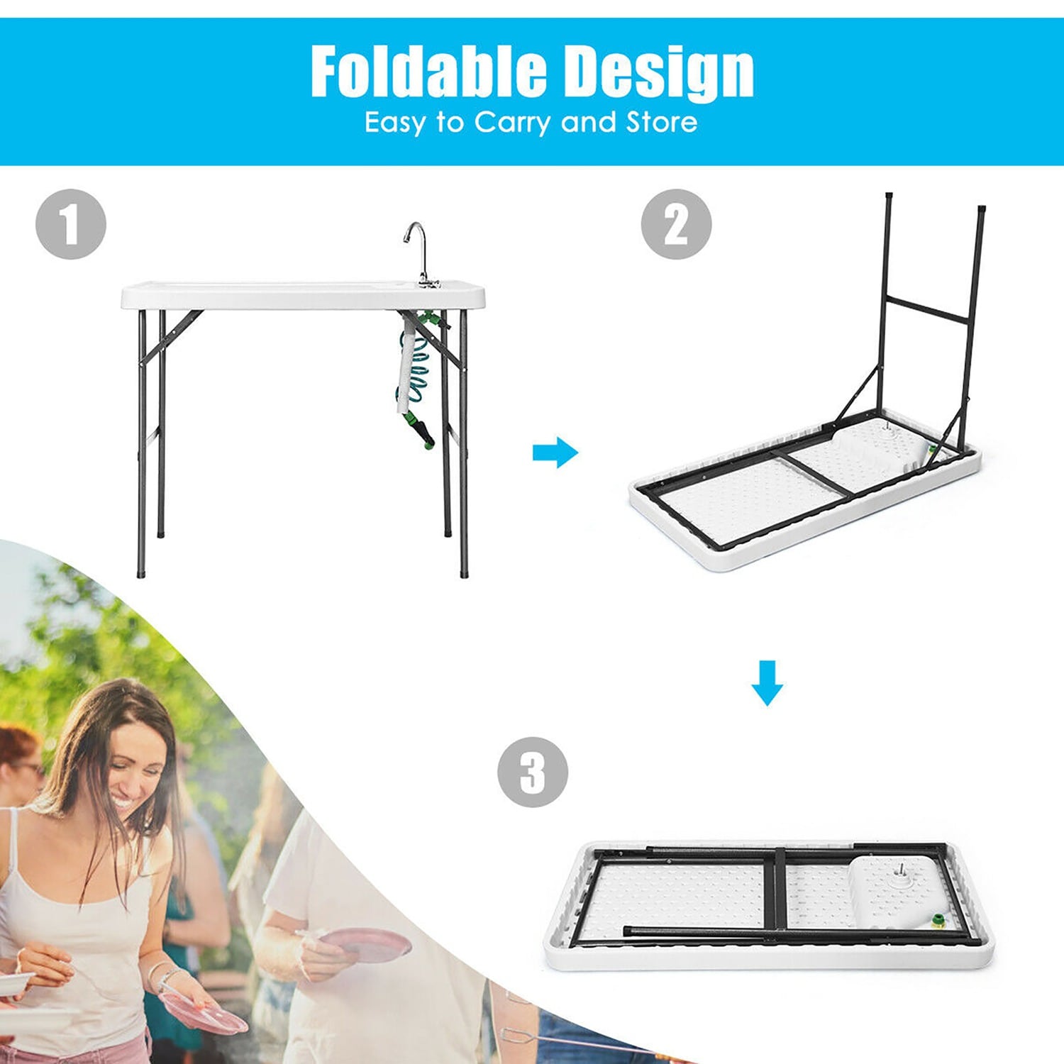 Costway CYW50337 Picnic-Tables - View #5