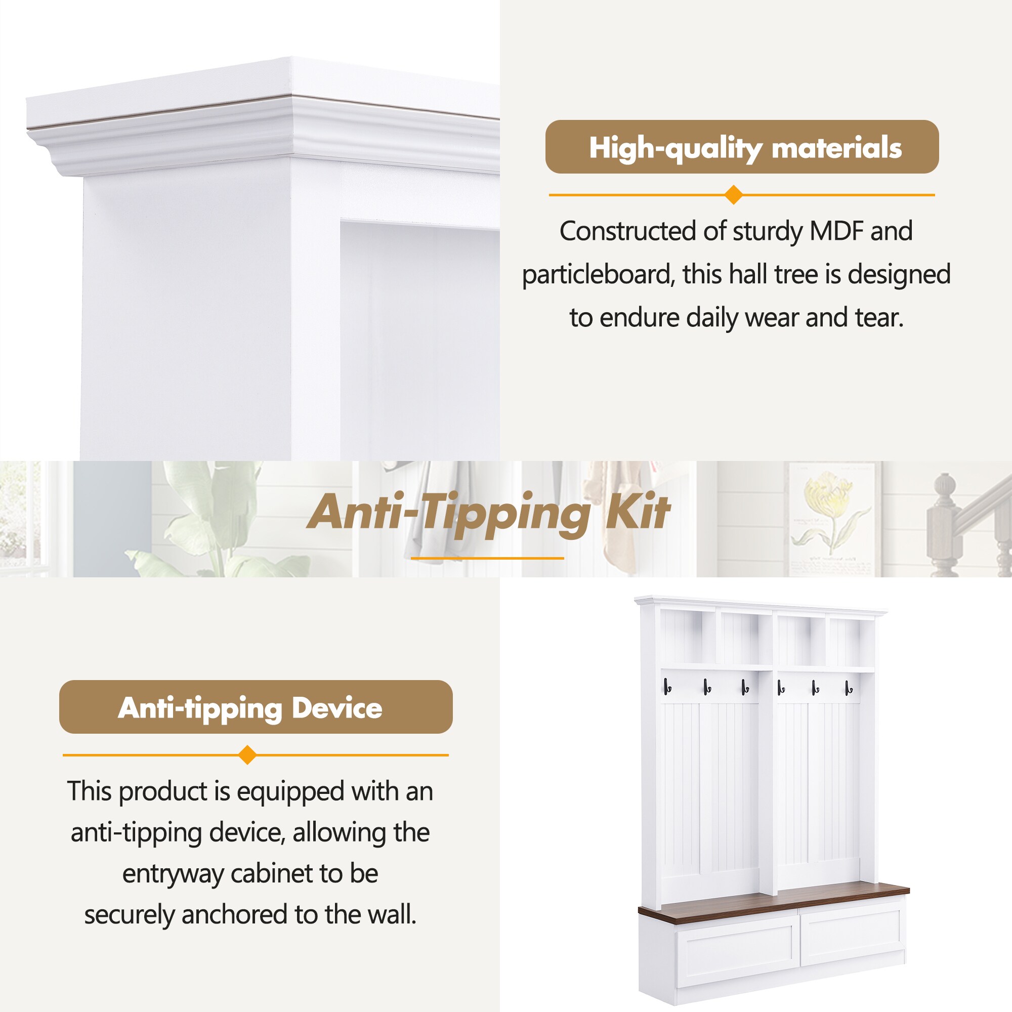 Bybafun YA2500147 Hall-Trees - View #10